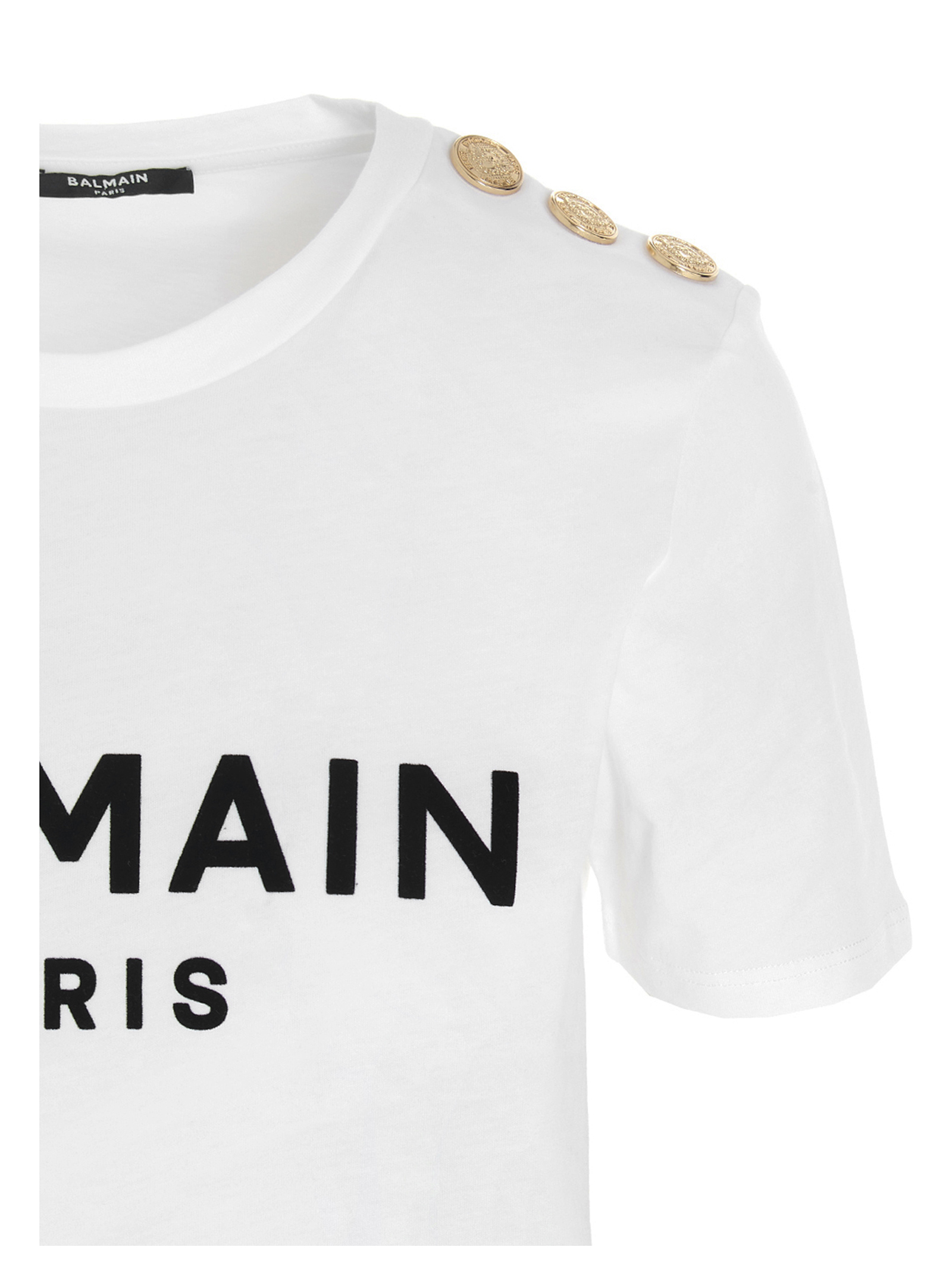 Logo print T-shirt BF1EF005BB02GAB (Balmain / Tシャツ・カットソー ) | Balmain (バルマン)(2)