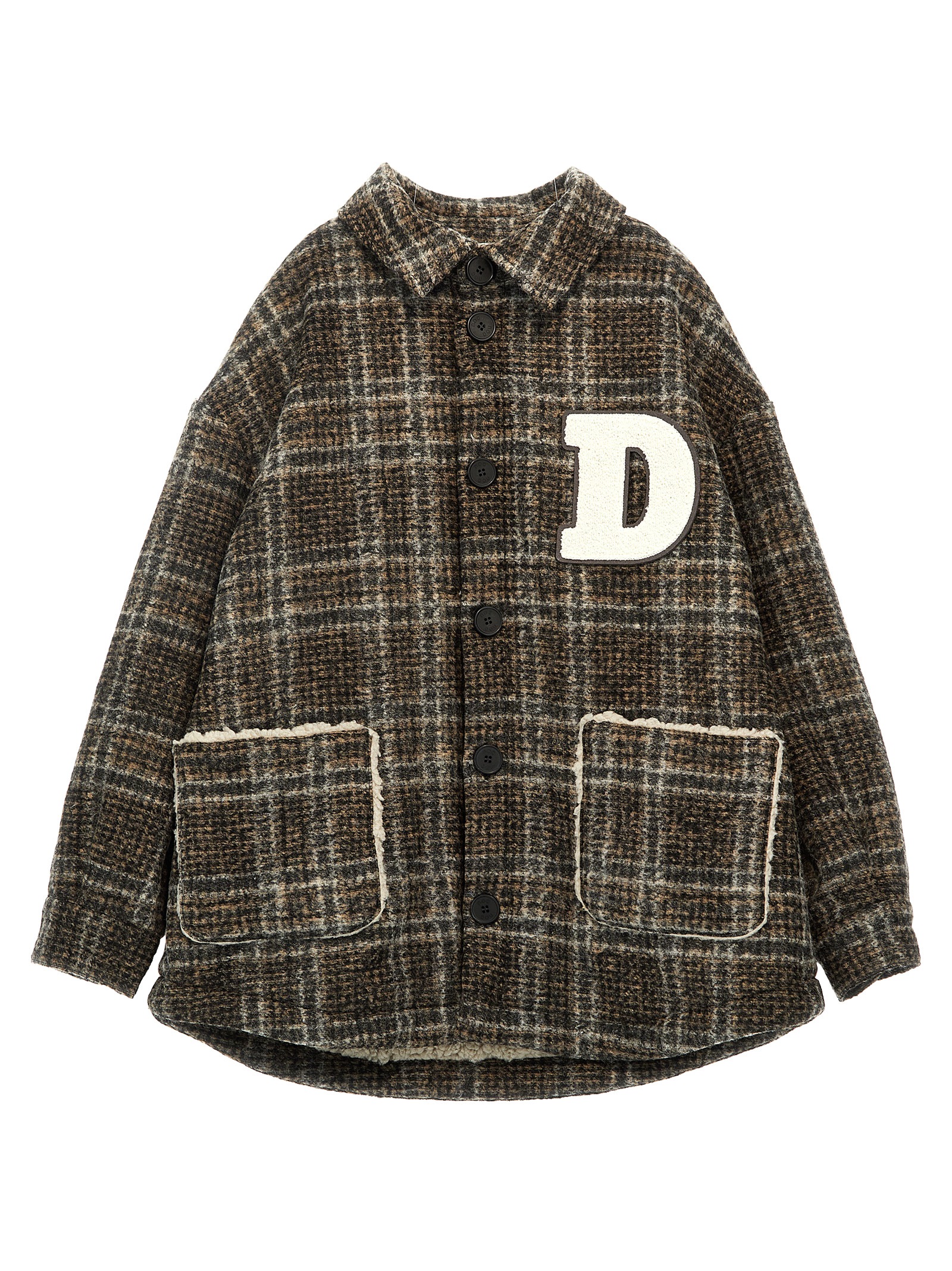 Fringed logo coat DT2P54U0113930BG (DOUUOD / コート・ダウン ) | DOUUOD (ドゥドゥ)