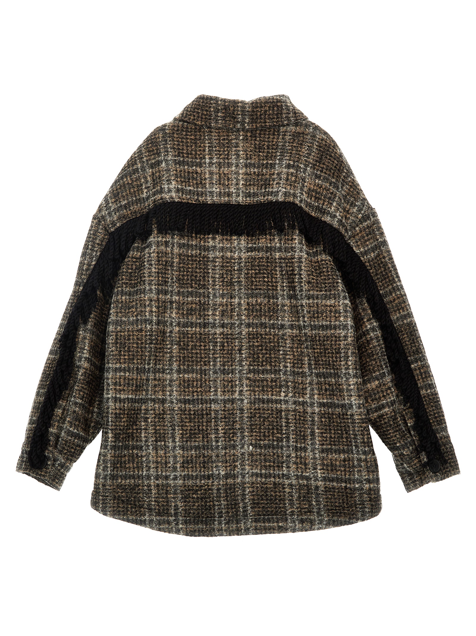 Fringed logo coat DT2P54U0113930BG (DOUUOD / コート・ダウン ) | DOUUOD (ドゥドゥ)(1)