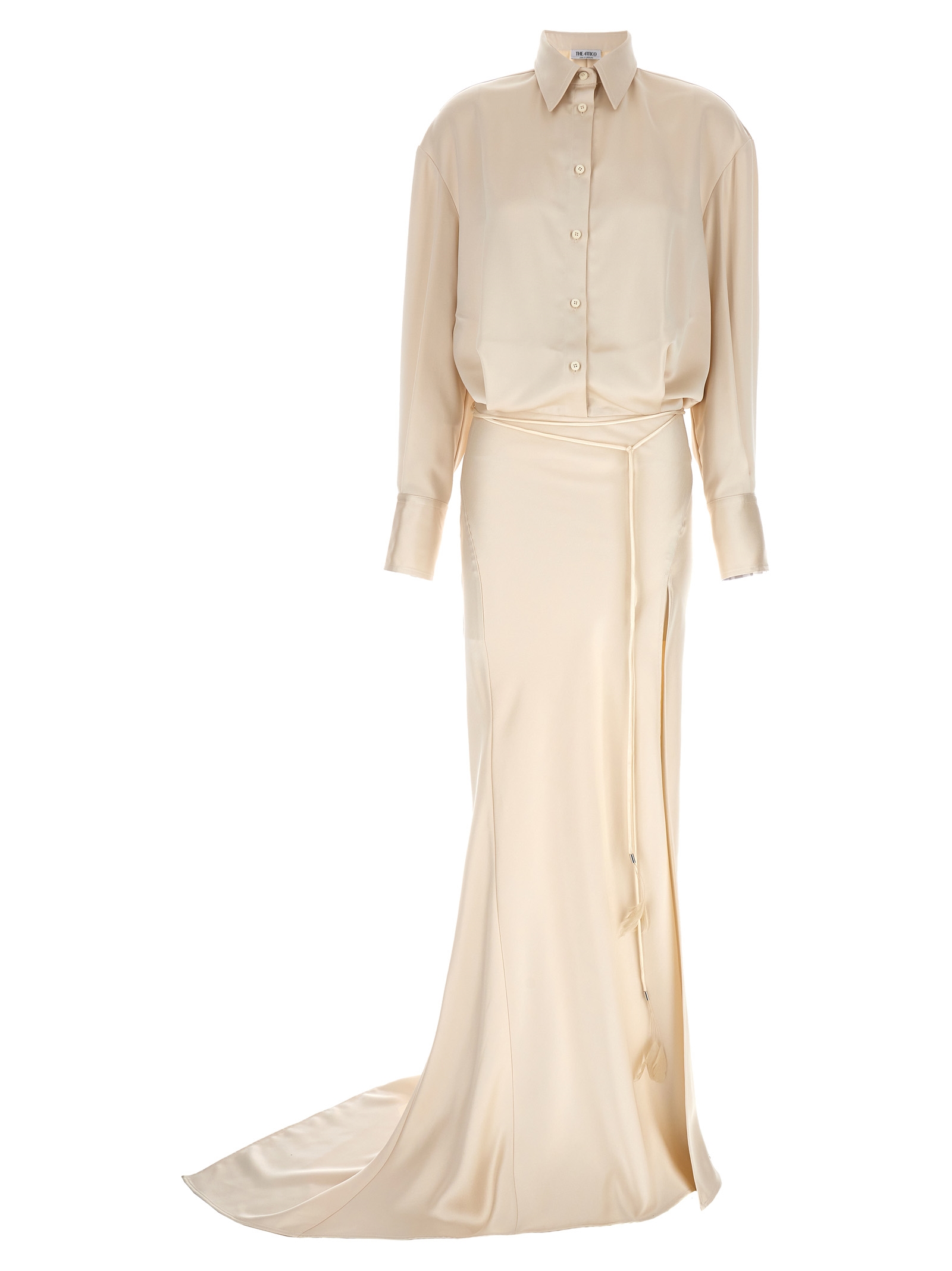 Long satin chemisier dress 242WCW100E093043 (THE ATTICO / スカート ) | THE ATTICO (ジ・アティコ)