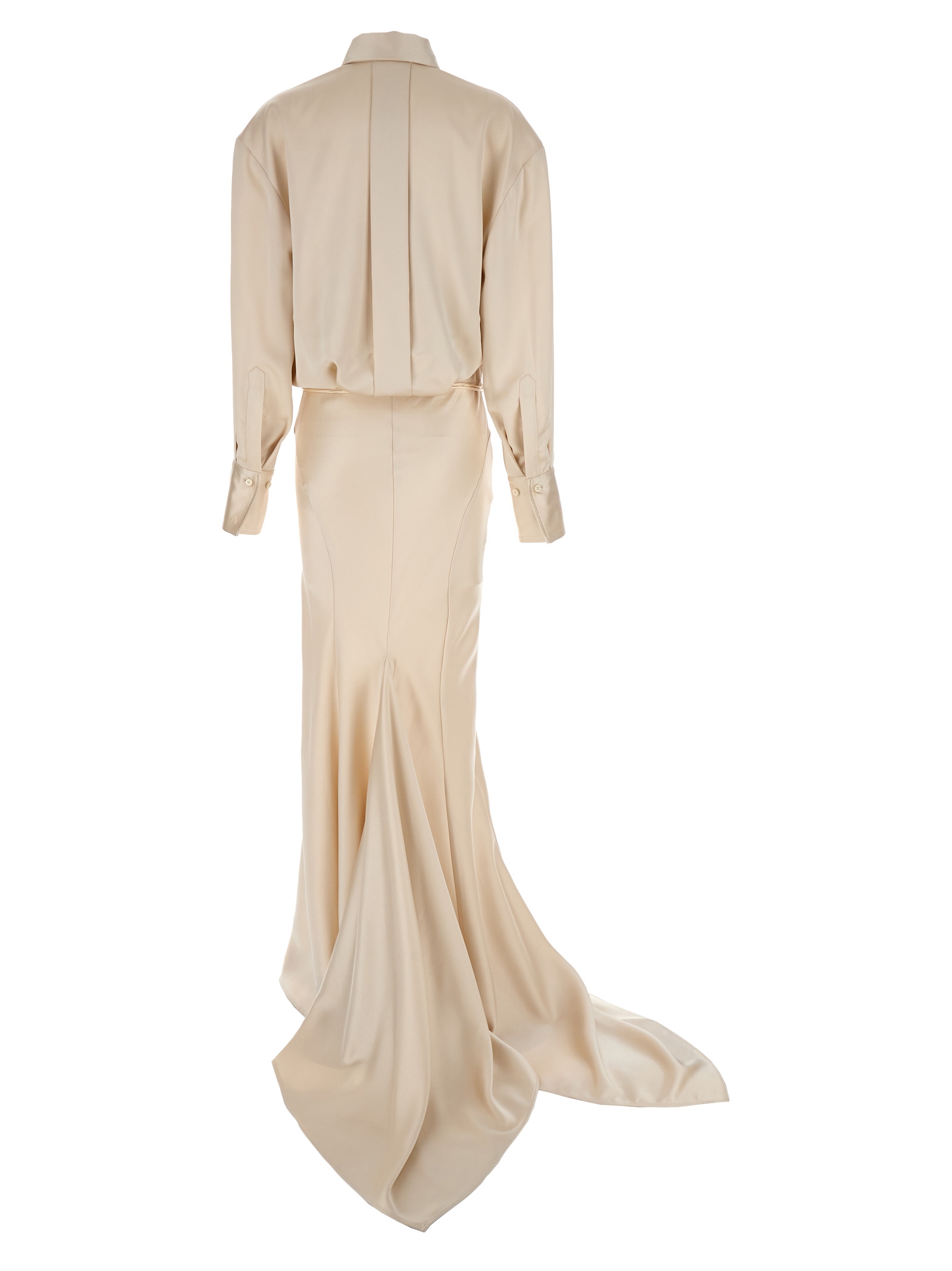Long satin chemisier dress 242WCW100E093043 (THE ATTICO / スカート ) | THE ATTICO (ジ・アティコ)(1)