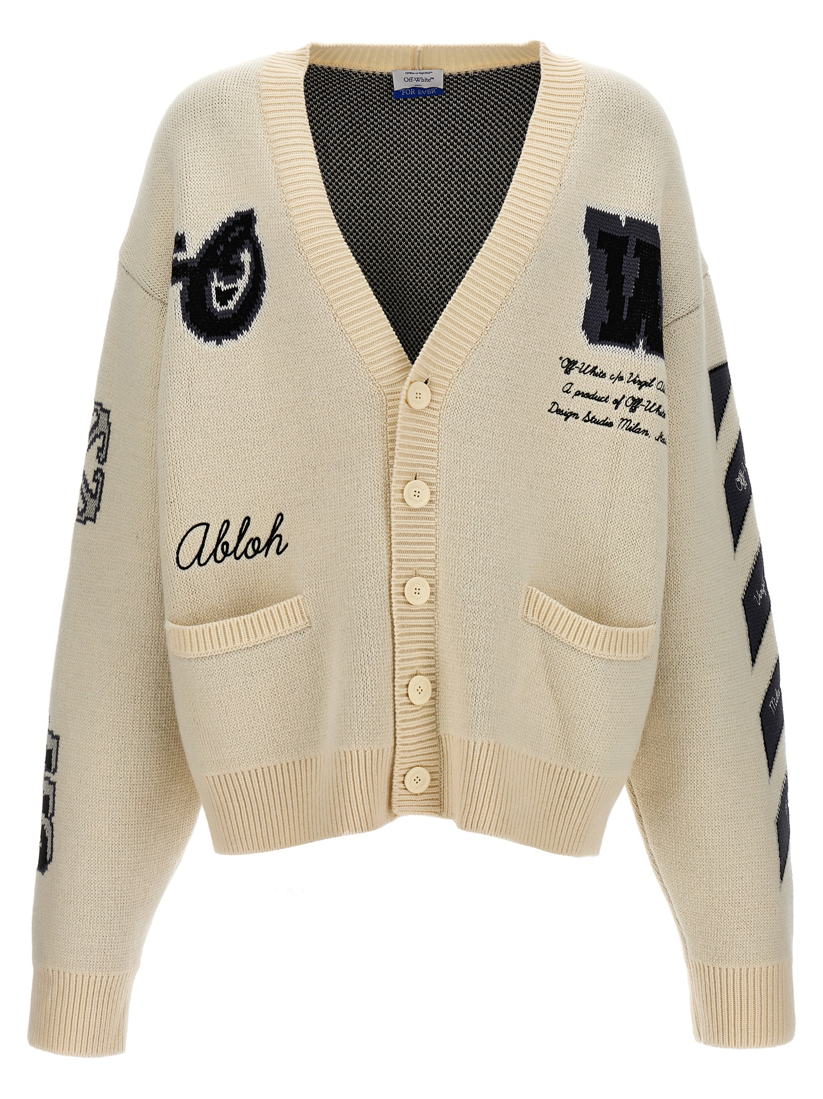 'Varsity' cardigan OMHB019C99KNI00161106110 (Off-White / ニット・セーター・カーディガン ) | Off-White (オフホワイト)