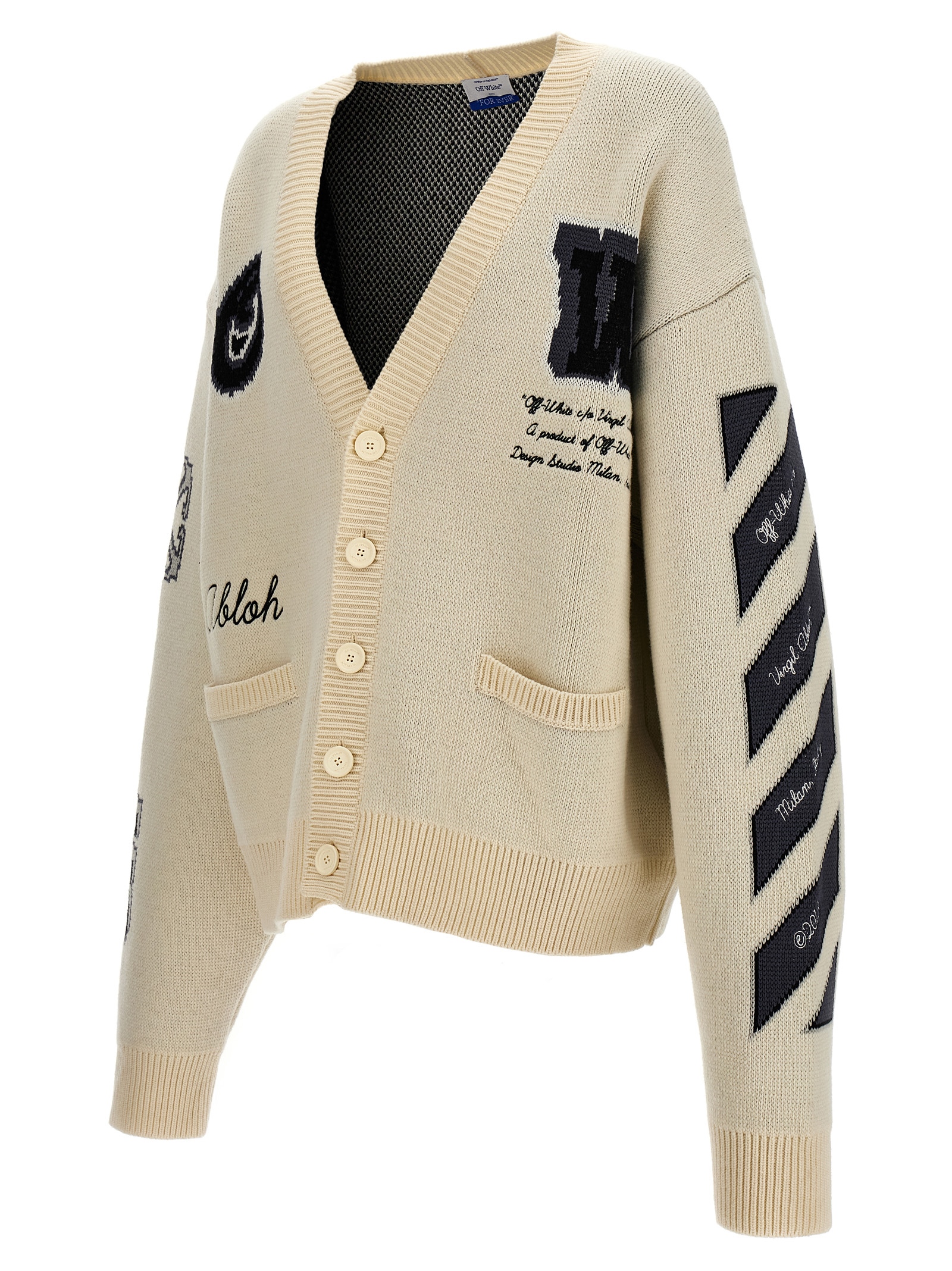 'Varsity' cardigan OMHB019C99KNI00161106110 (Off-White / ニット・セーター・カーディガン ) | Off-White (オフホワイト)(2)