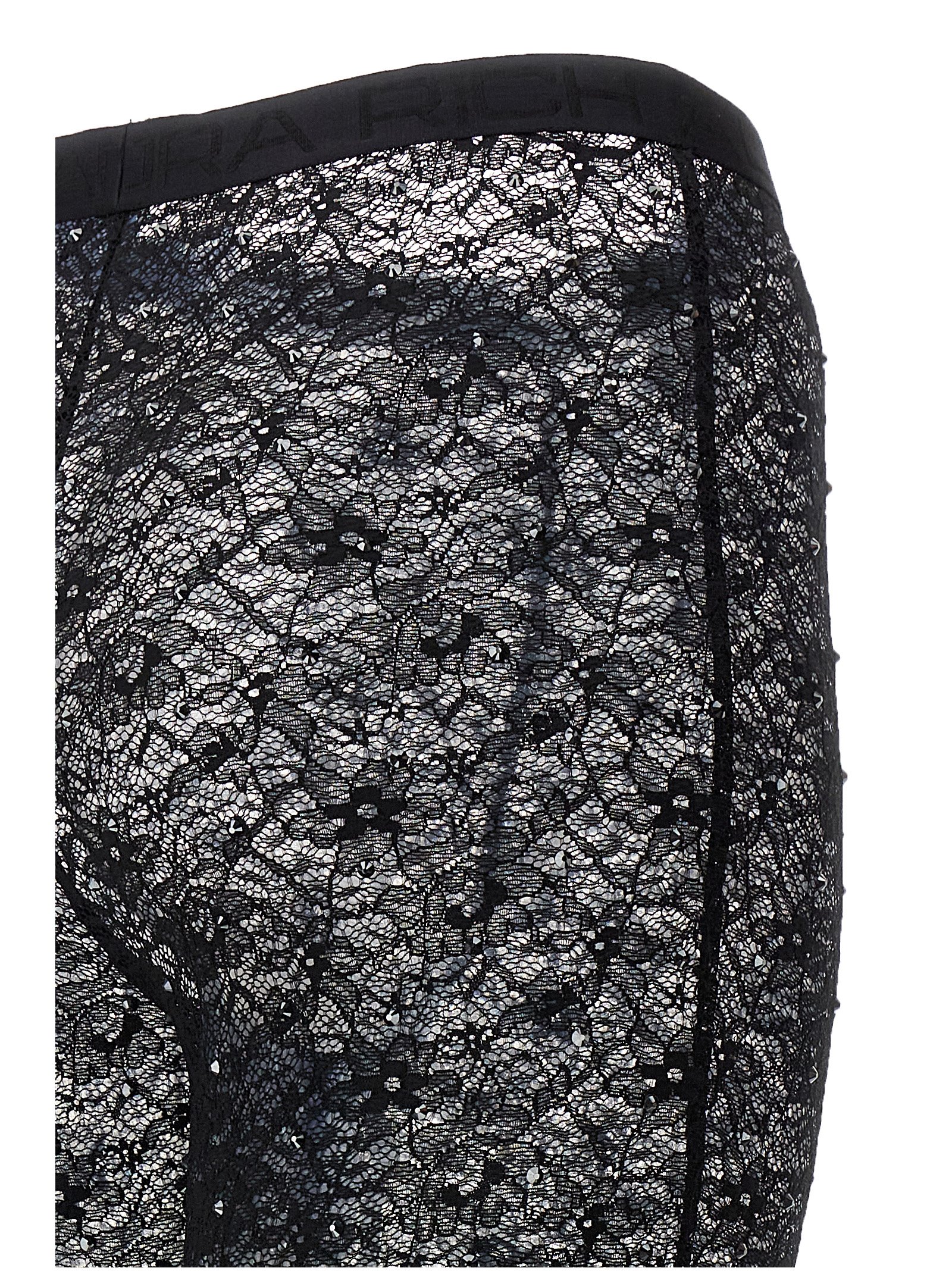 Rhinestone lace leggings FABX3605P42060900 (ALESSANDRA RICH / アクティブウェア ) | ALESSANDRA RICH (アレッサンドラ リッチ)(3)