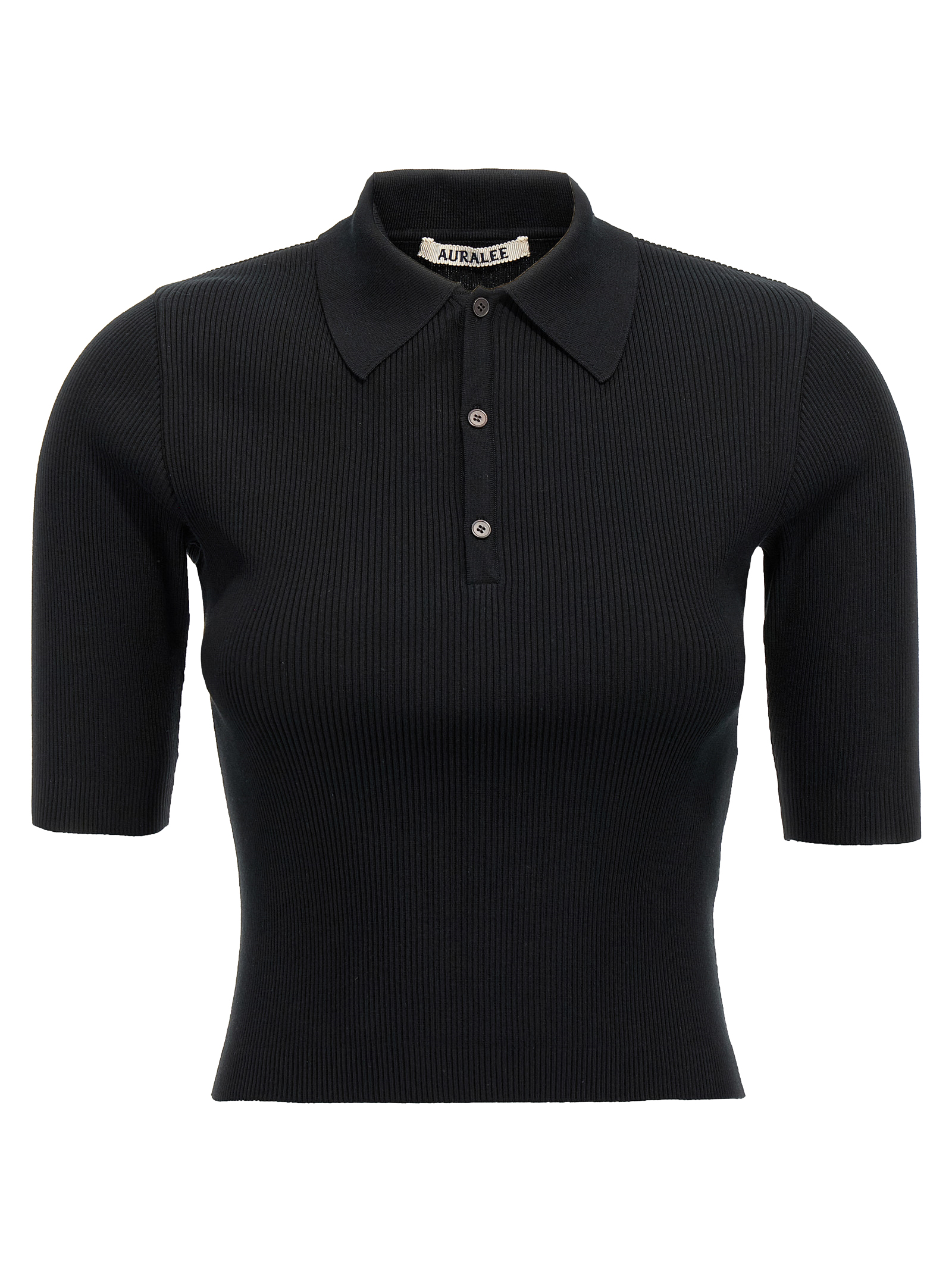 Ribbed polo shirt A00P01HRBLACK (AURALEE / ポロシャツ ) | AURALEE (オーラリー)