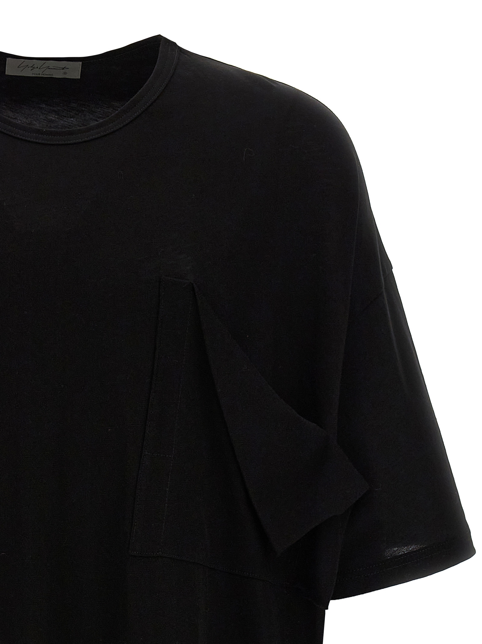 Raw pocket t-shirt HJT43079BLACK1 (Yohji Yamamoto / Tシャツ・カットソー ) | Yohji Yamamoto (ヨウジヤマモト)(2)