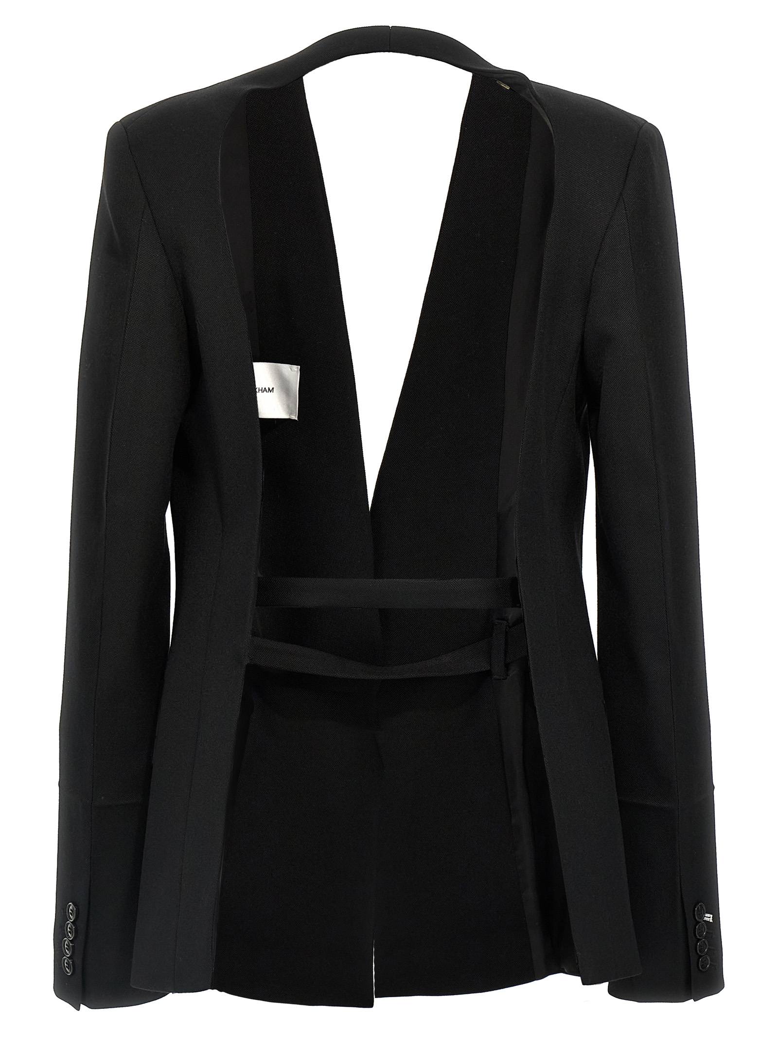 'Shrunken Collarless Open-Back' blazer 1424WJK006125ABLACK (VICTORIA BECKHAM / ブレザー・ジャケット ) | VICTORIA BECKHAM (ヴィクトリア ベッカム)(1)