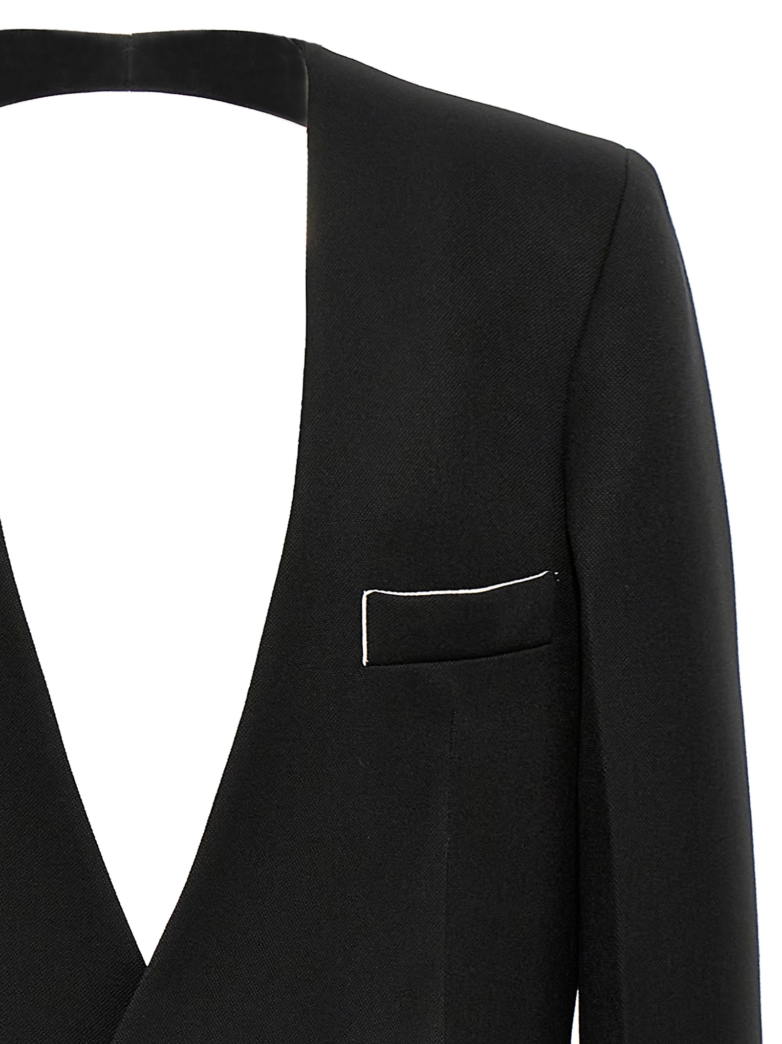 'Shrunken Collarless Open-Back' blazer 1424WJK006125ABLACK (VICTORIA BECKHAM / ブレザー・ジャケット ) | VICTORIA BECKHAM (ヴィクトリア ベッカム)(2)