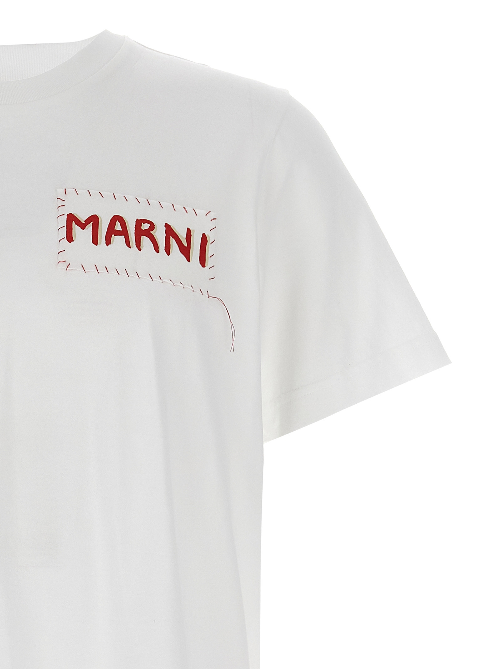 Logo patch t-shirt HUMU0198X0UTC44600W01 (Marni / Tシャツ・カットソー ) | Marni (マルニ)(2)