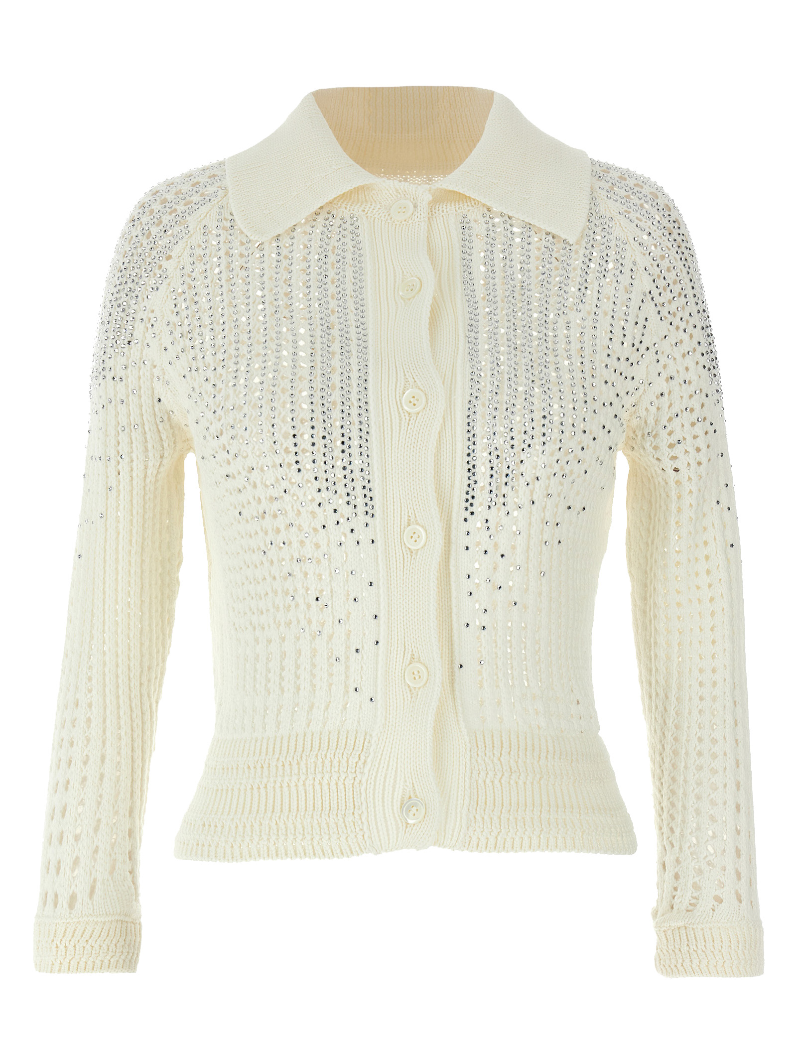 Rhinestone cardigan D465N302CTVAW14800 (ERMANNO SCERVINO / ニット・セーター・カーディガン ) | ERMANNO SCERVINO (エルマンノ シェルヴィーノ)
