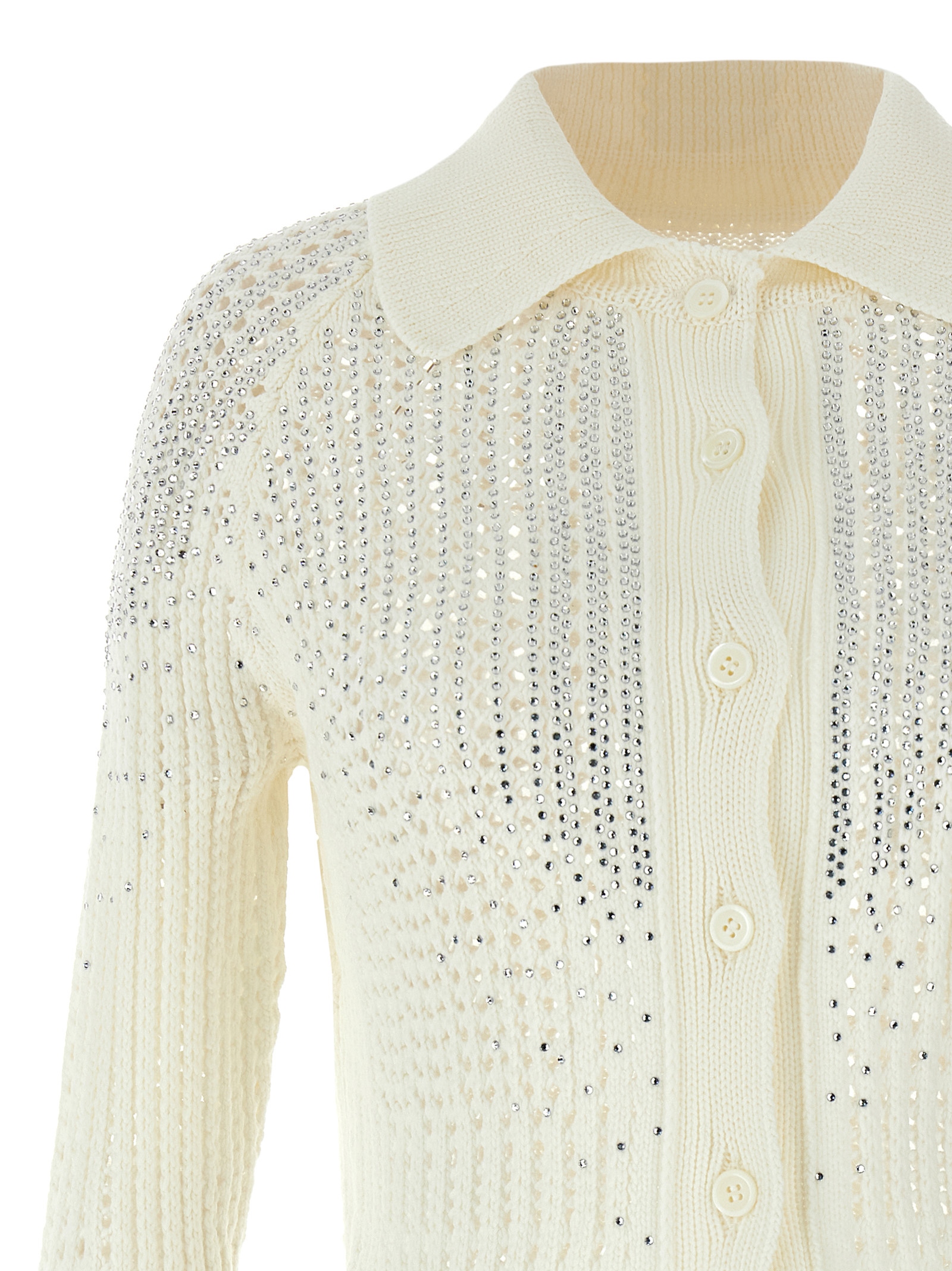 Rhinestone cardigan D465N302CTVAW14800 (ERMANNO SCERVINO / ニット・セーター・カーディガン ) | ERMANNO SCERVINO (エルマンノ シェルヴィーノ)(2)