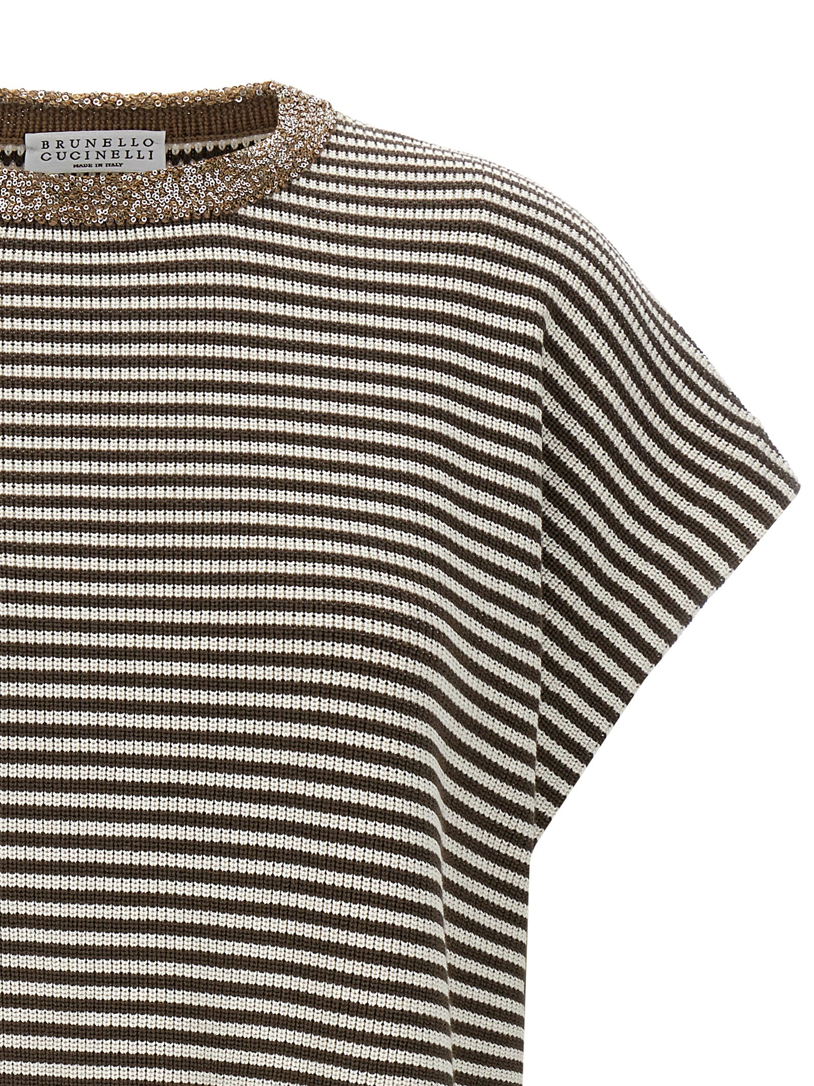 'Dazzling Collar Insert' T-shirt M19253620CHD54 (Brunello Cucinelli / Tシャツ・カットソー ) | Brunello Cucinelli (ブルネロ・クチネリ)(2)