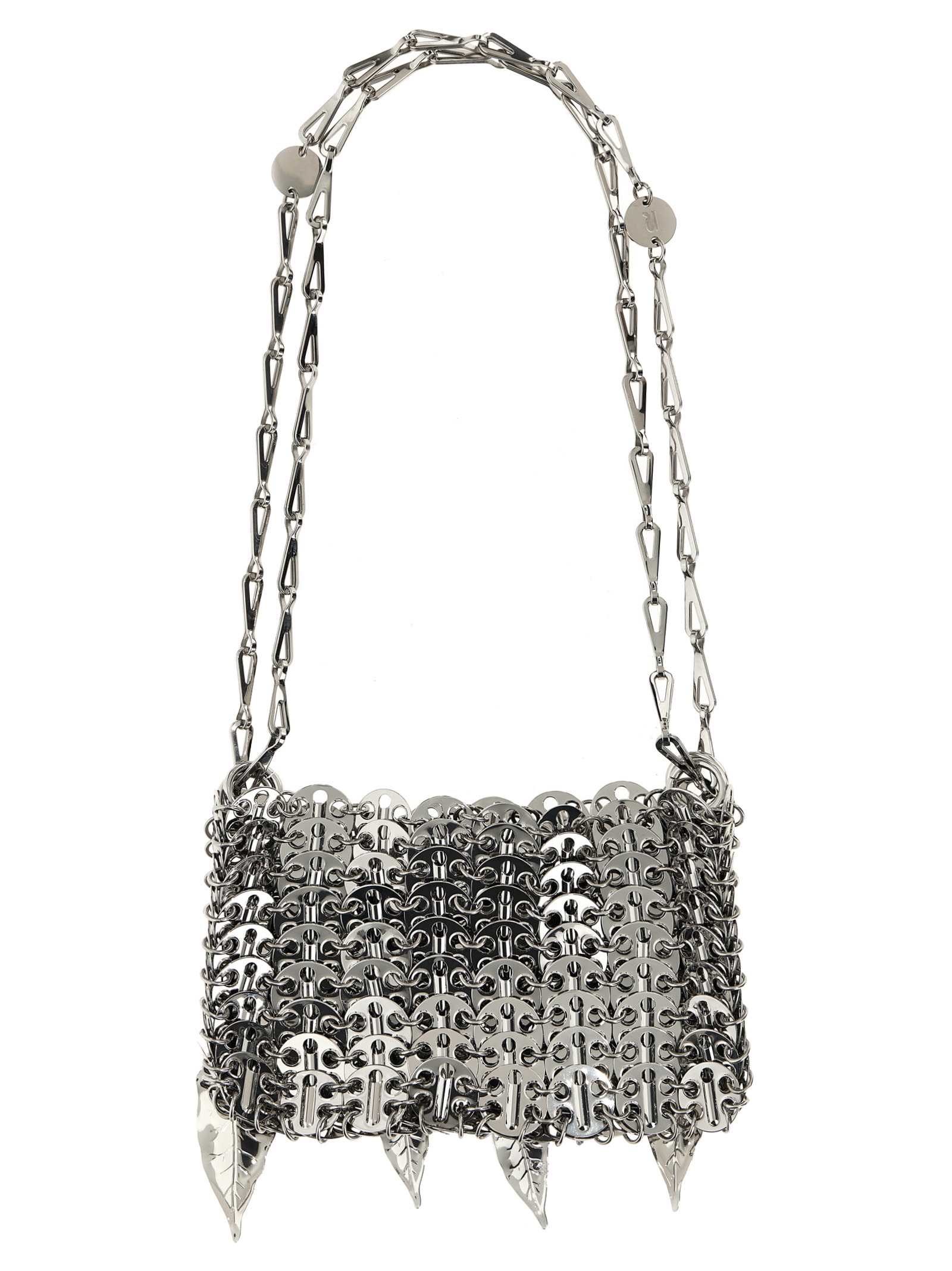 Silver Nano Bag Metalic Leaves shoulder bag 25PSS0127MET717P040 (Rabanne / ハンドバッグ・ショルダーバッグ ) | Rabanne (ラバンヌ)