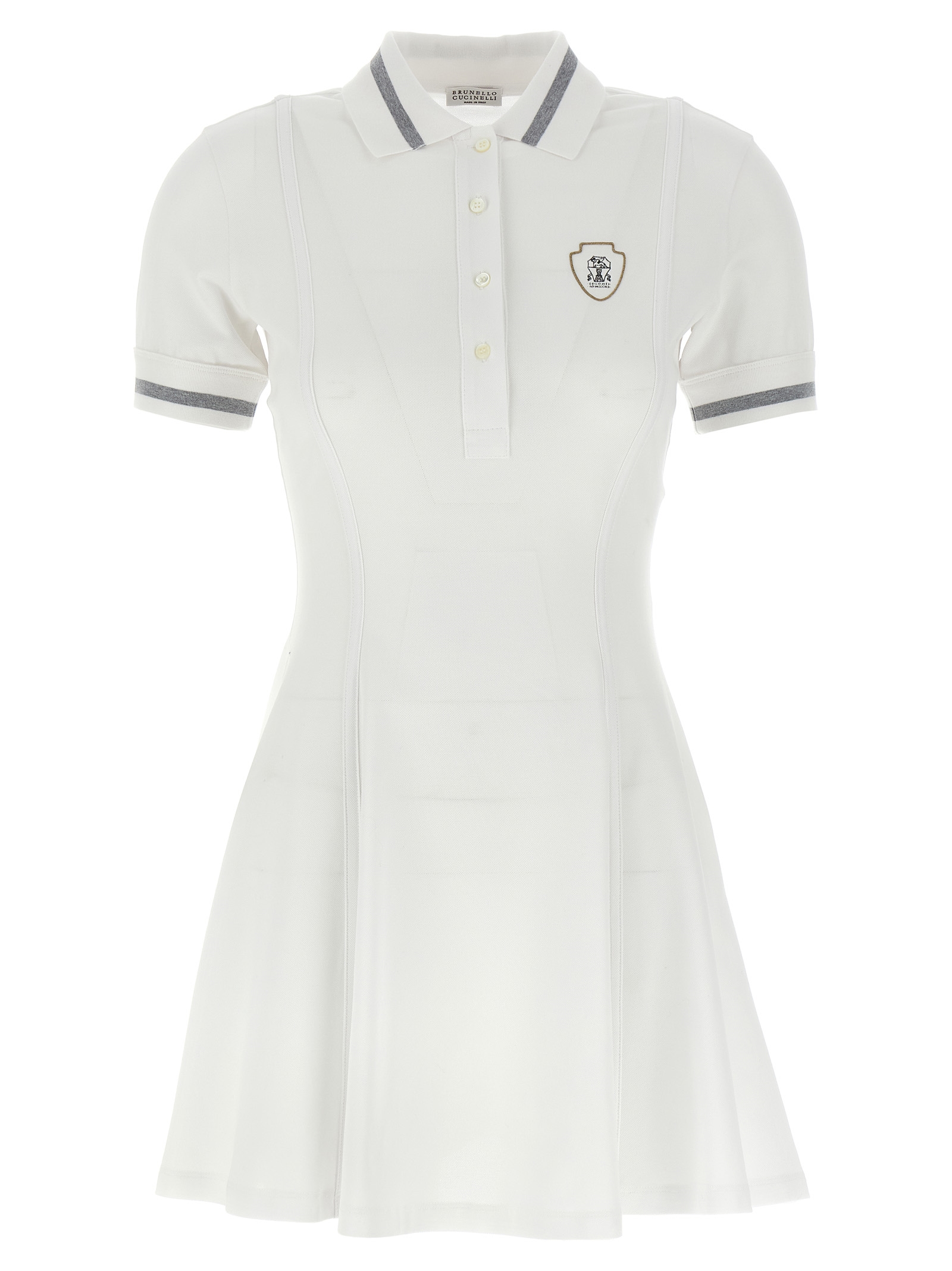 Logo embroidery dress ML944A5325C159 (Brunello Cucinelli / ワンピース・ドレス・オールインワン ) | Brunello Cucinelli (ブルネロ・クチネリ)