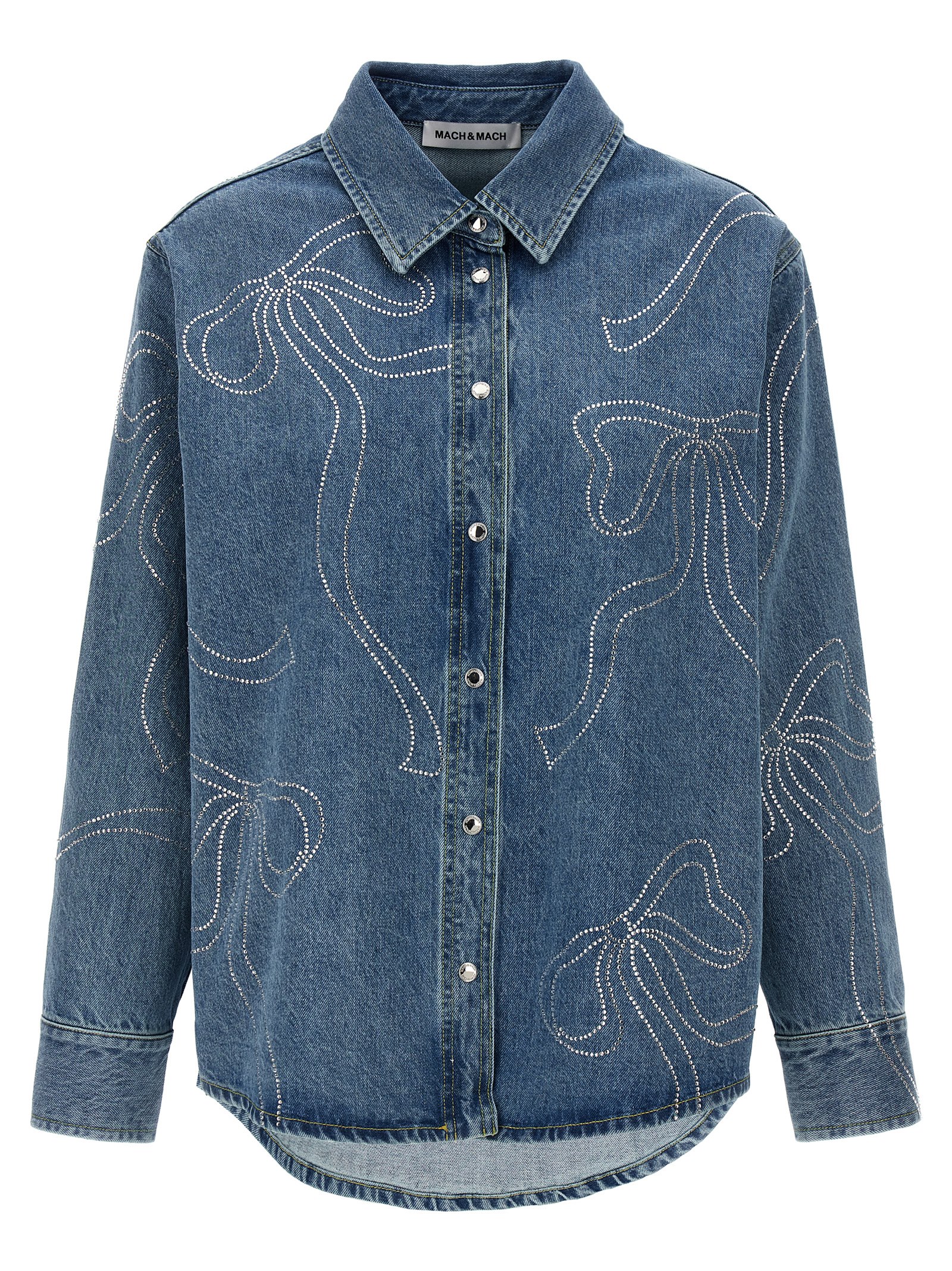 'Crystal Ribbon' jacket R25CC301DENBLUBLUE (MACH & MACH / カジュアルジャケット ) | MACH & MACH (マッハ&マッハ)