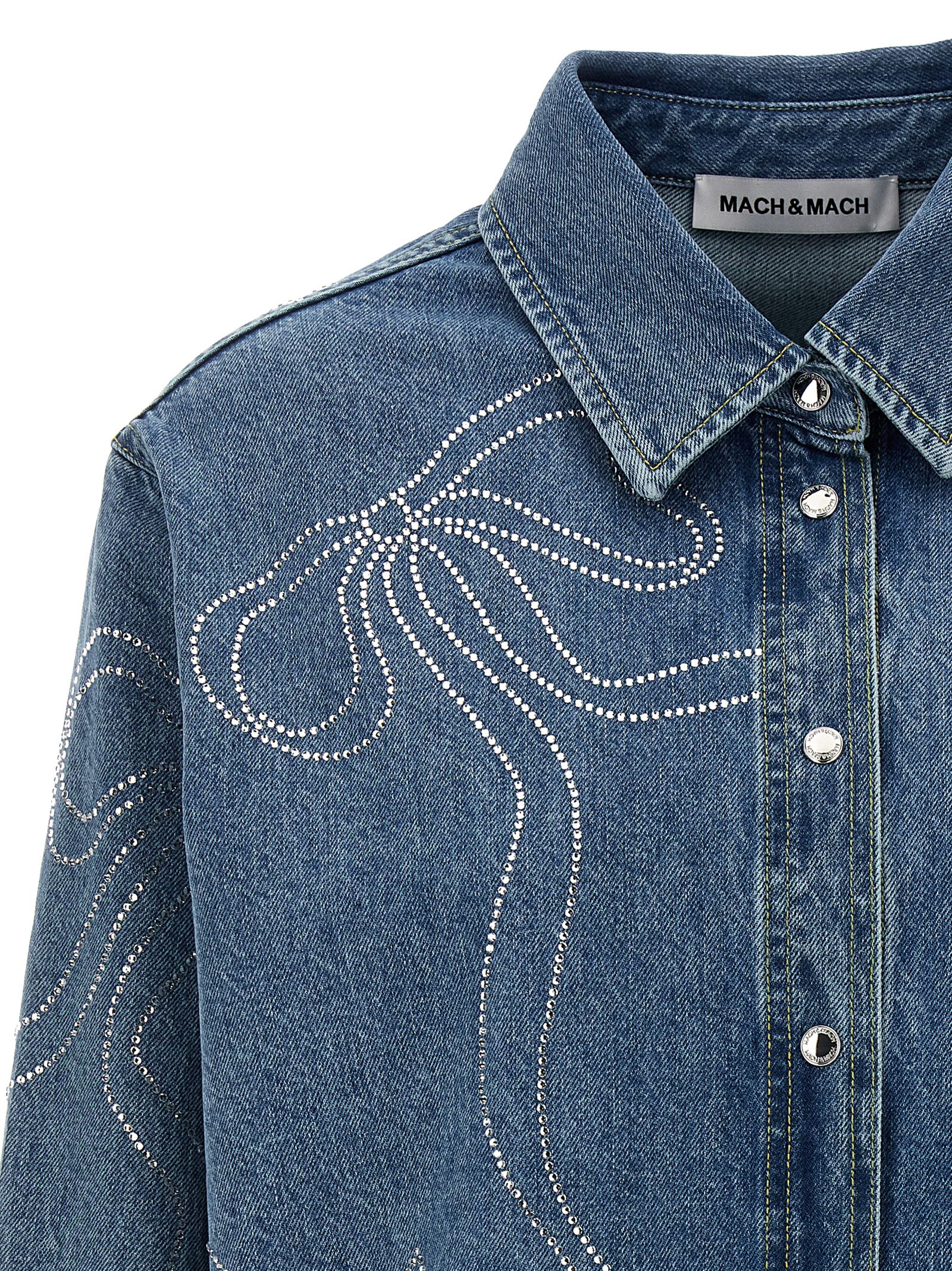 'Crystal Ribbon' jacket R25CC301DENBLUBLUE (MACH & MACH / カジュアルジャケット ) | MACH & MACH (マッハ&マッハ)(2)