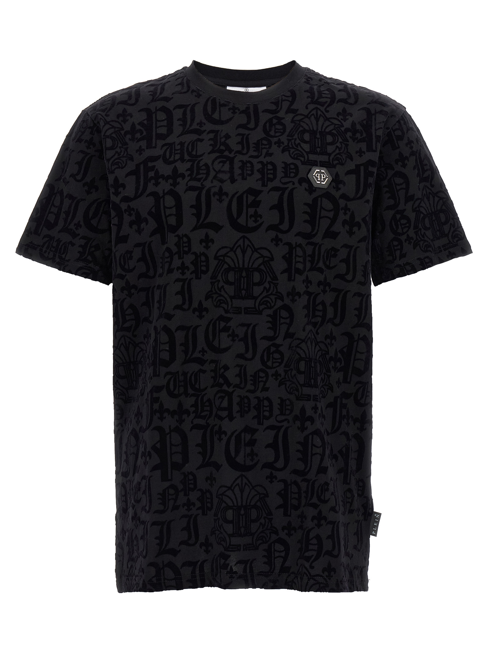 Tシャツ・カットソー PHILIPP PLEIN Velvet logo t-shirt (PAECMTK7884PJY002N 02) Velvet logo t-shirt (PHILIPP PLEIN/Tシャツ・カットソー