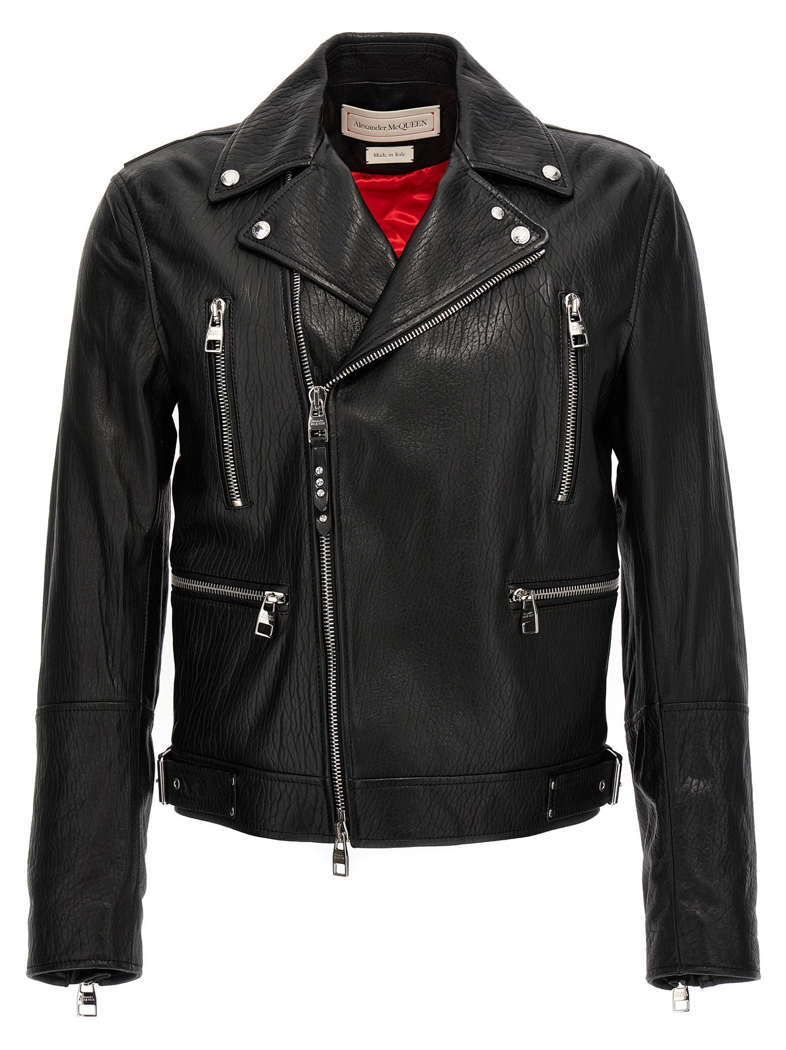 Texture leather jacket 626381Q5LDS1000 (Alexander McQUEEN / カジュアルジャケット・ベスト ) | Alexander McQUEEN (アレキサンダー・マックイーン)