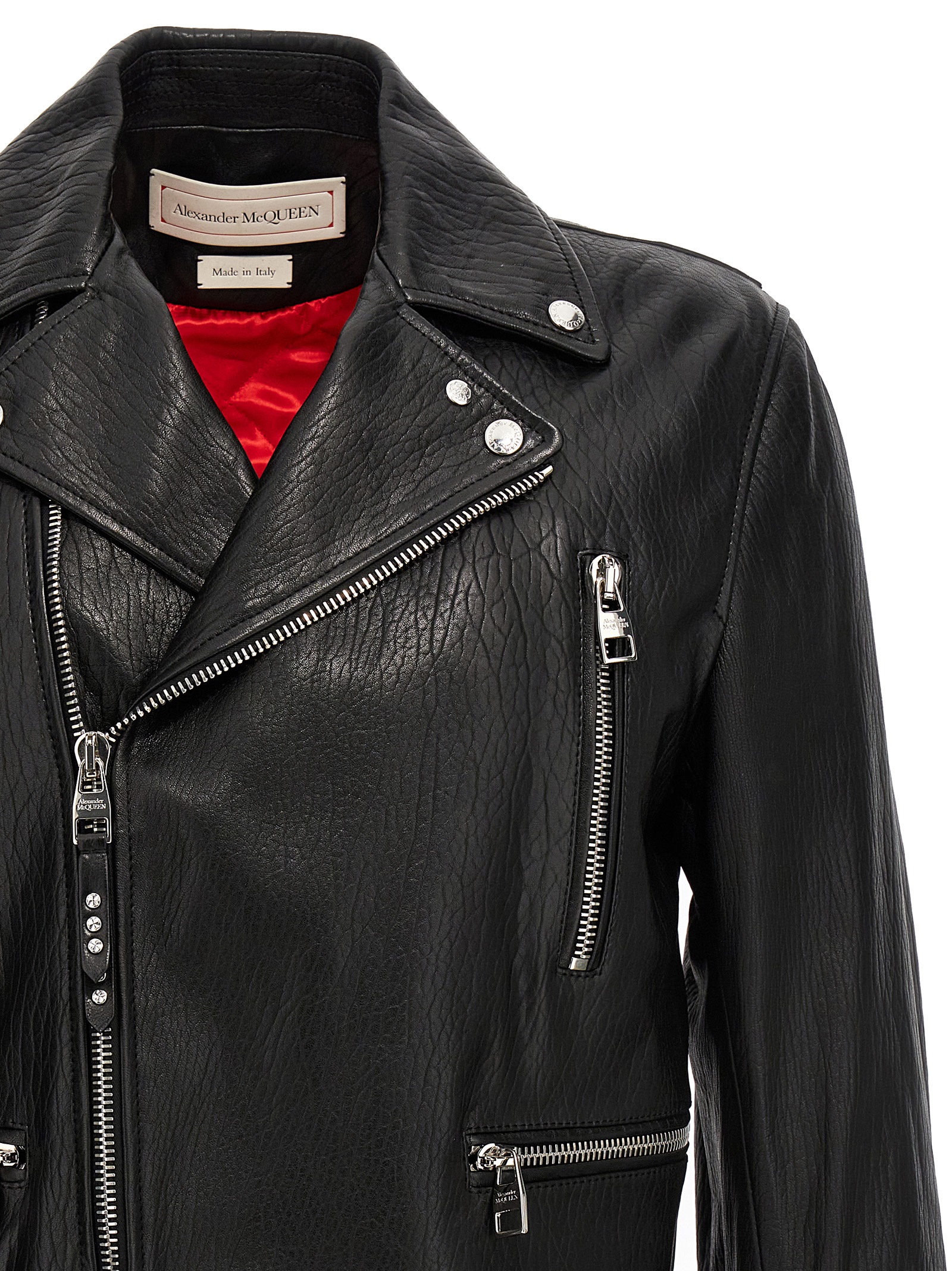 Texture leather jacket 626381Q5LDS1000 (Alexander McQUEEN / カジュアルジャケット・ベスト ) | Alexander McQUEEN (アレキサンダー・マックイーン)(3)