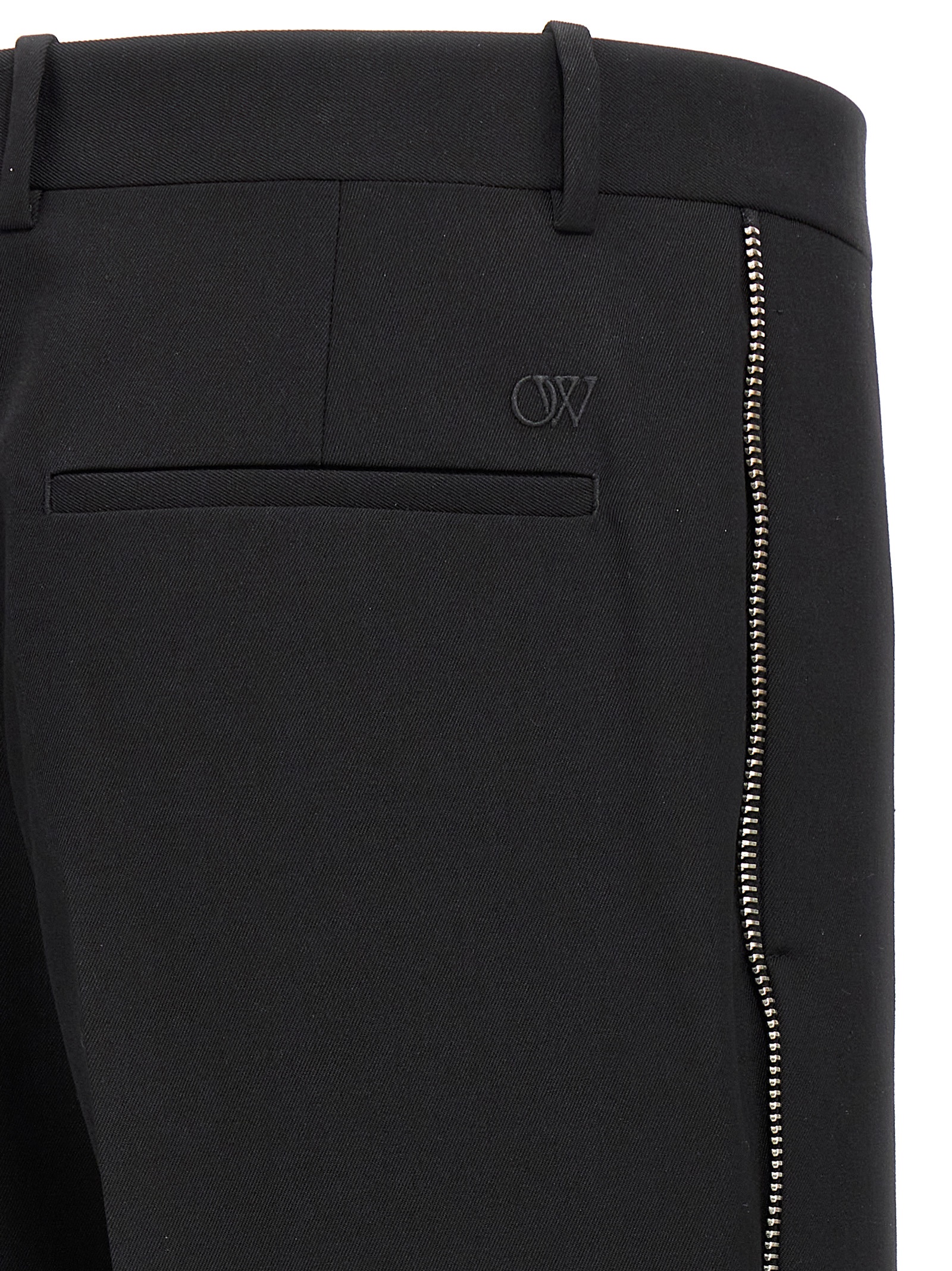 'OW Emb' pants OMCO023F23FAB00110101010 (Off-White / パンツ ) | Off-White (オフホワイト)(4)