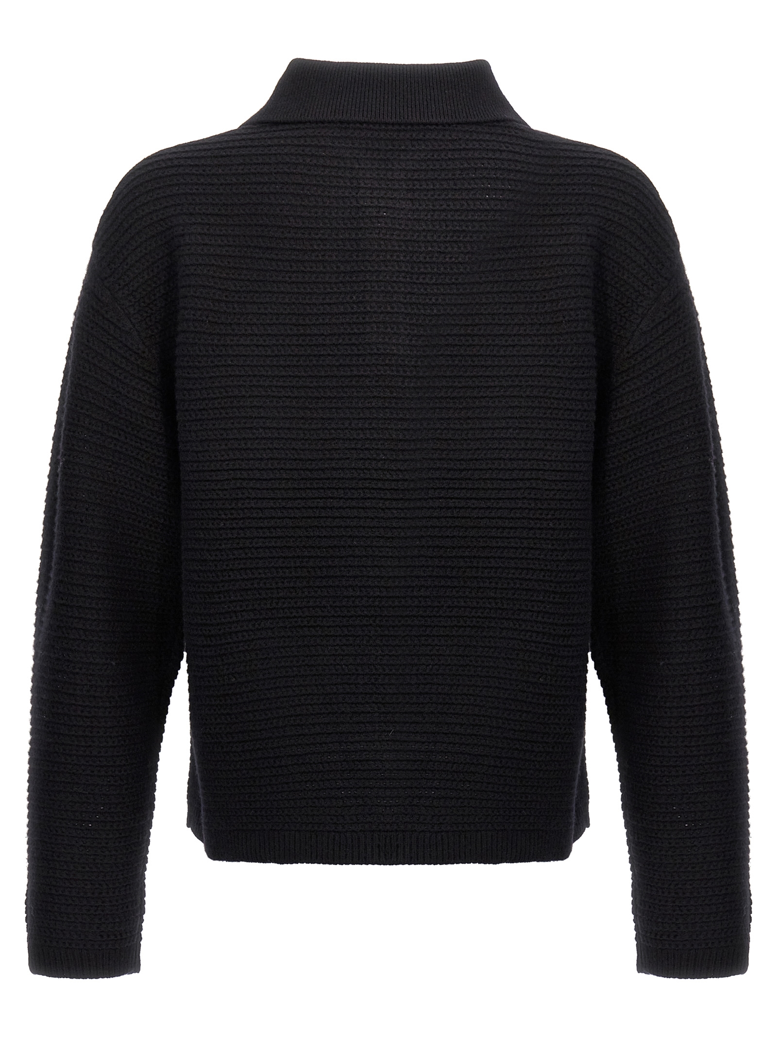 Logo embroidery sweater M7033EWBB424BLACK (PURPLE / ニット・セーター・カーディガン ) | PURPLE (パープル)(1)