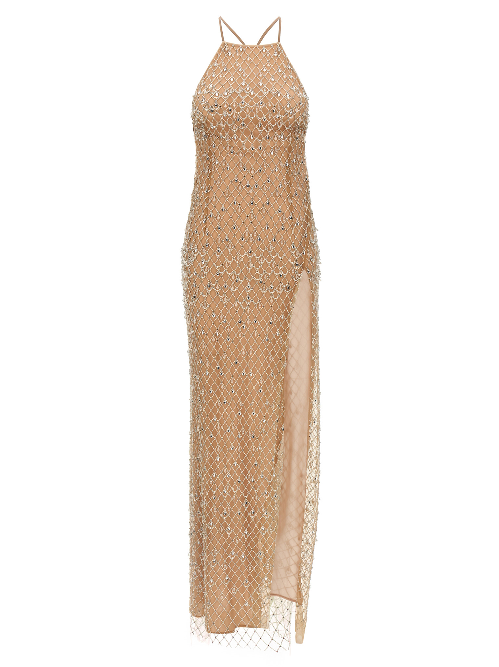 Crystal 'Red Carpet' dress ABR1051E2D98 (Elisabetta Franchi / ワンピース・ドレス・オールインワン ) | Elisabetta Franchi (エリザベッタ フランキ)