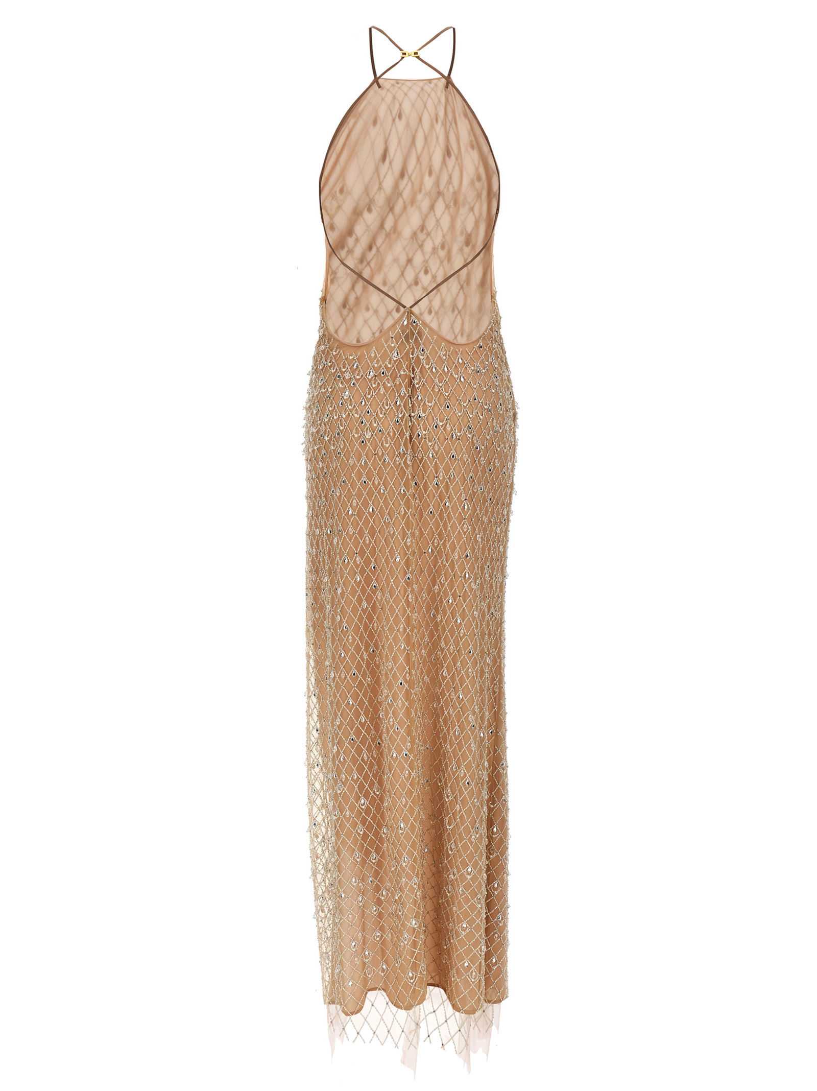 Crystal 'Red Carpet' dress ABR1051E2D98 (Elisabetta Franchi / ワンピース・ドレス・オールインワン ) | Elisabetta Franchi (エリザベッタ フランキ)(1)