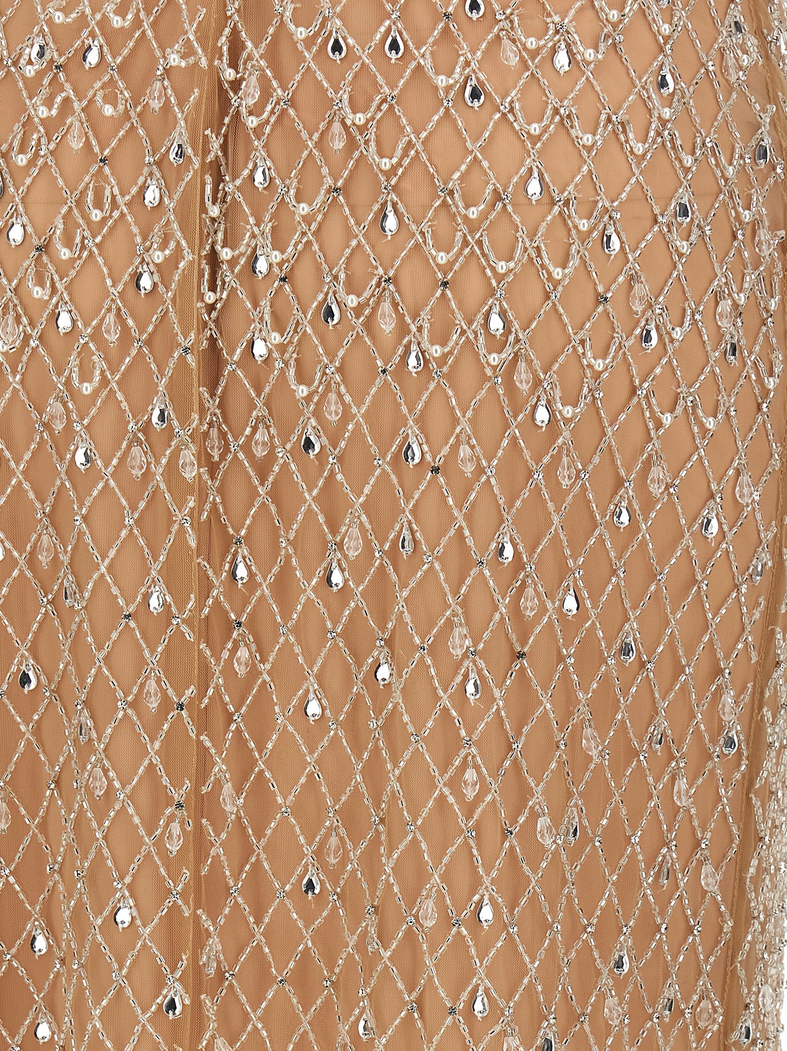 Crystal 'Red Carpet' dress ABR1051E2D98 (Elisabetta Franchi / ワンピース・ドレス・オールインワン ) | Elisabetta Franchi (エリザベッタ フランキ)(3)