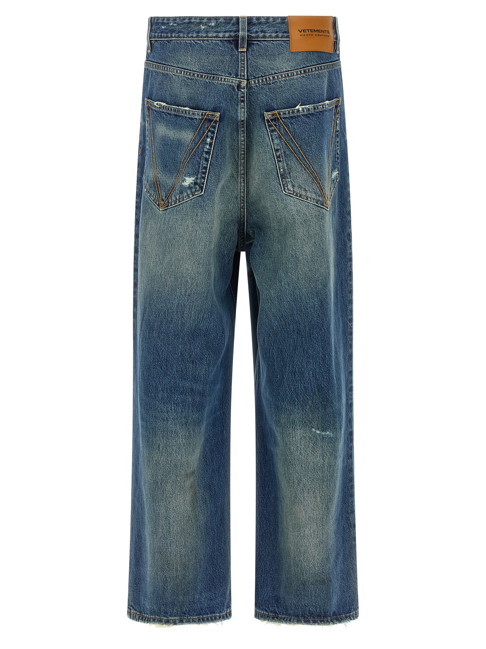 'Blue Distressed Baggy' jeans UA66PA590NMIDBLUE (VETEMENTS / ジーンズ ) | VETEMENTS (ヴェトモン)(1)