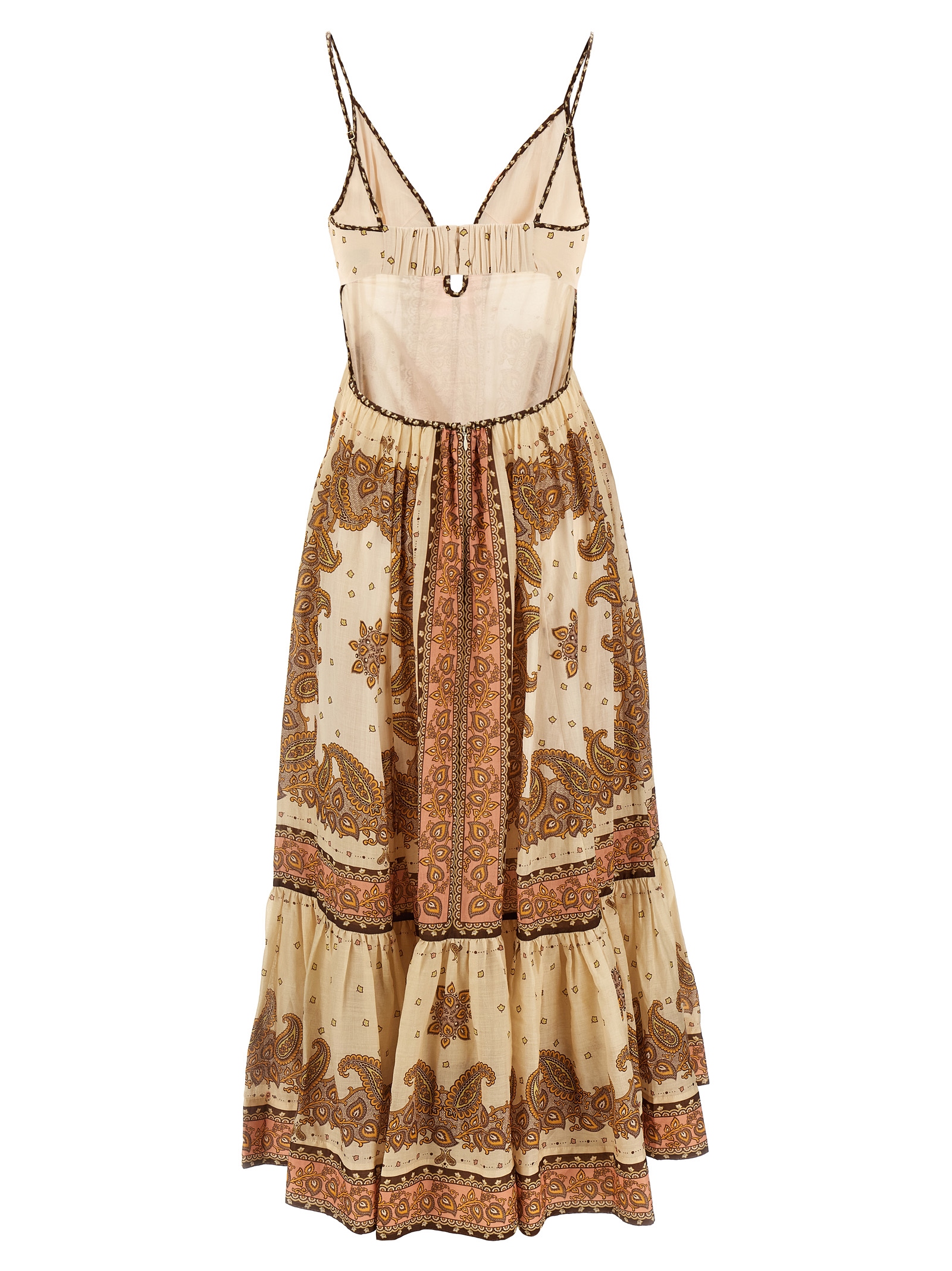 ワンピース Zimmermann SS25 'Maxine Plunge Maxi' dress (1746DRS254 ORP) Maxine Plunge Maxi' dress (ZIMMERMANN/ワンピース・ドレス