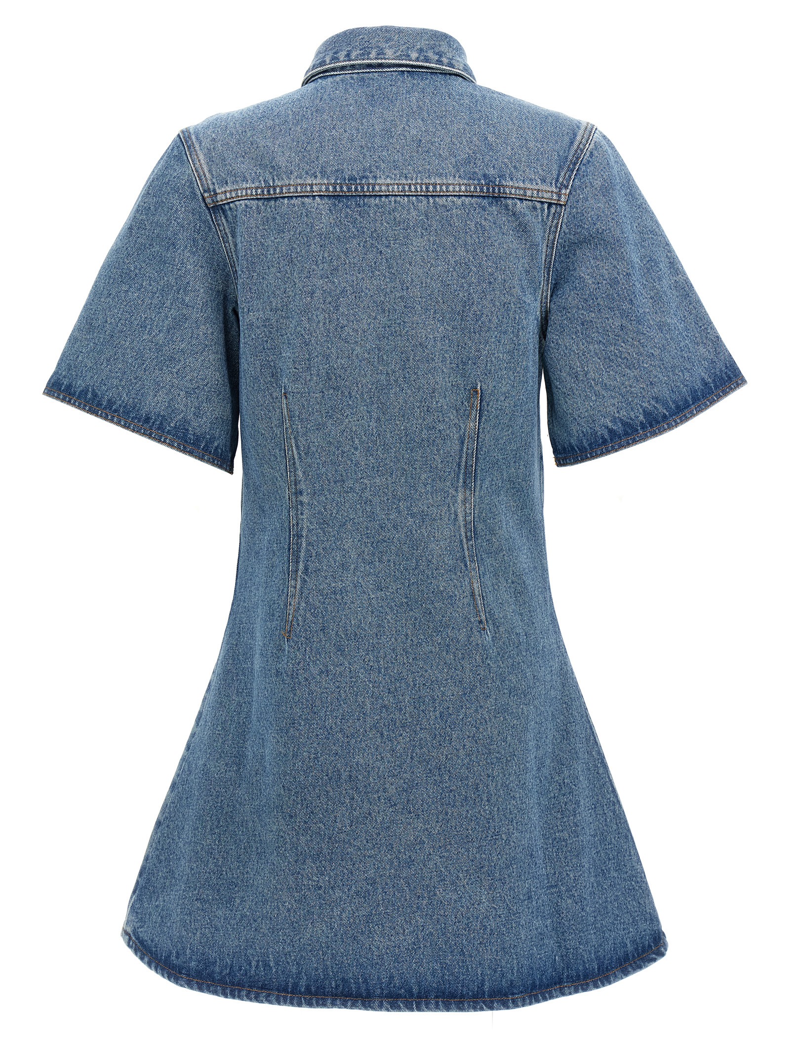 Denim dress FDR404DE0046480 (AMI Paris / ワンピース・ドレス・オールインワン ) | AMI Paris (アミパリス)(1)