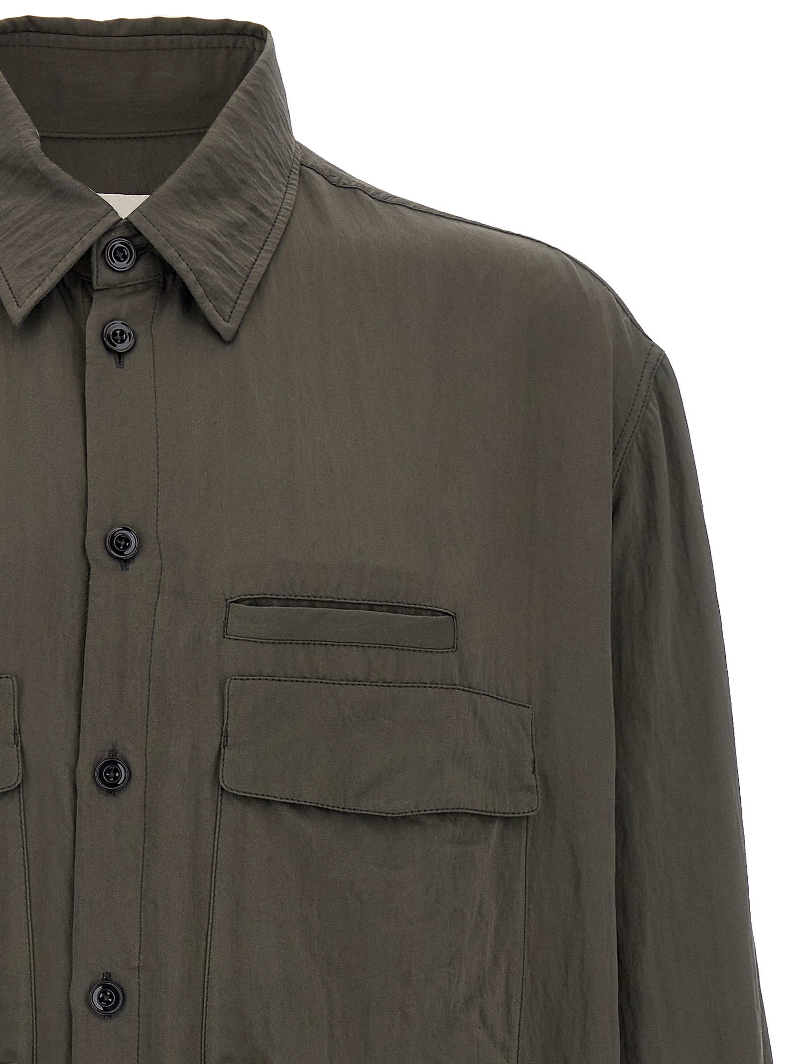 'Utility' overshirt OV1014LF1388BR482 (LEMAIRE / シャツ・ブラウス ) | LEMAIRE (ルメール)(2)