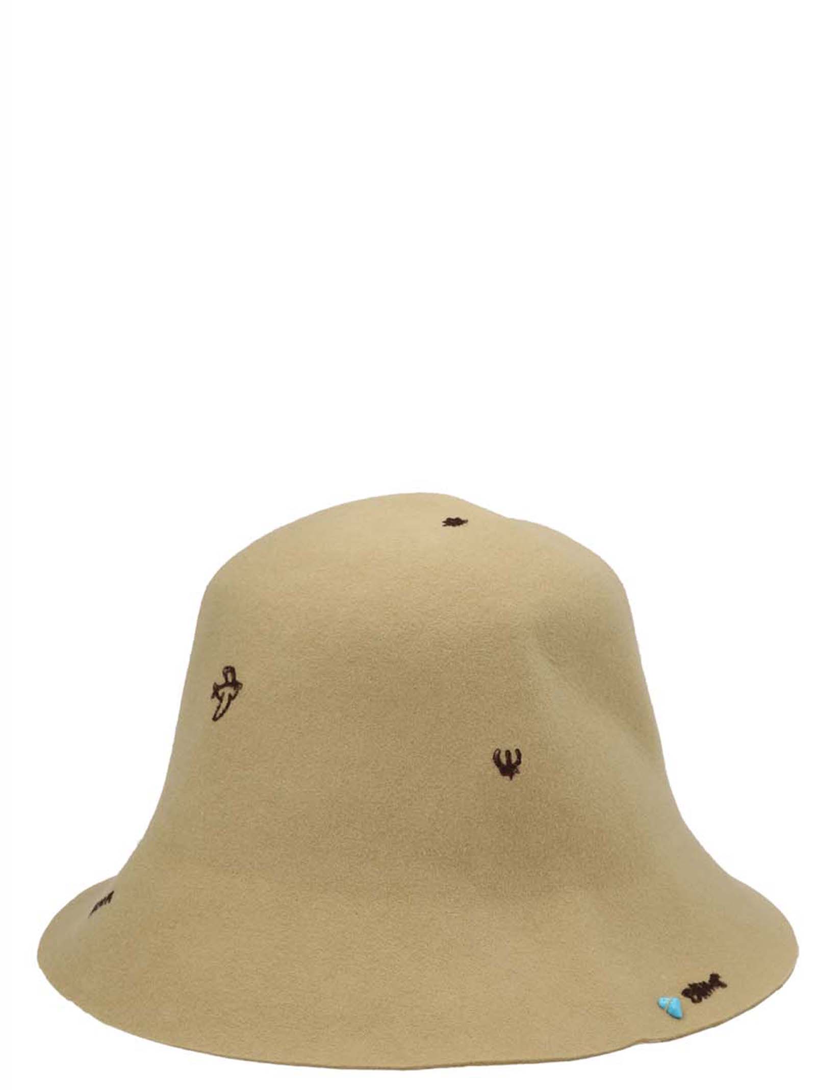 'Freya' Superduper x Laurent Jorubini bucket hat FREYASABBIA (SUPERDUPER / 帽子 ) | SUPERDUPER (スーパーデューパー)