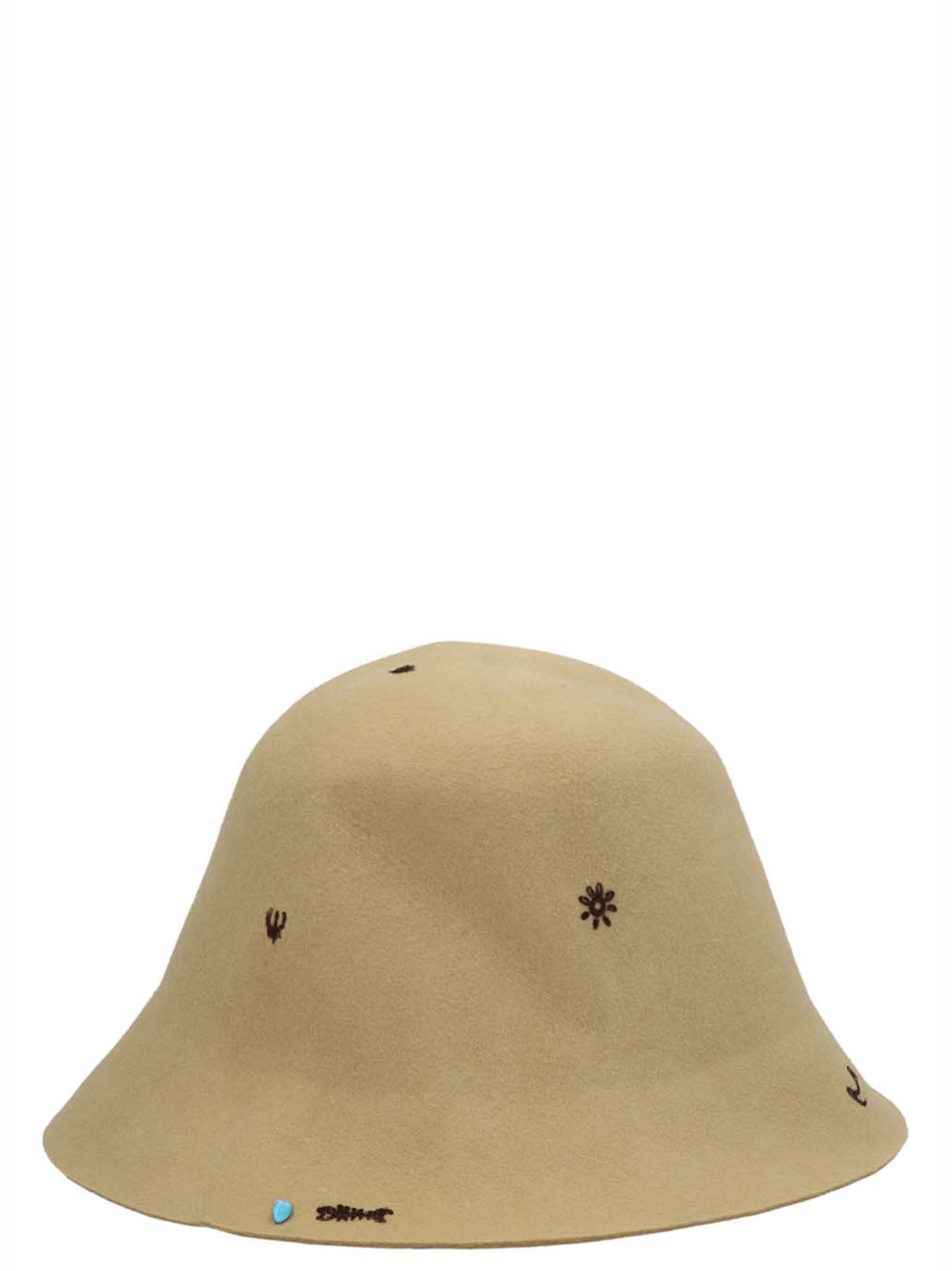 'Freya' Superduper x Laurent Jorubini bucket hat FREYASABBIA (SUPERDUPER / 帽子 ) | SUPERDUPER (スーパーデューパー)(1)