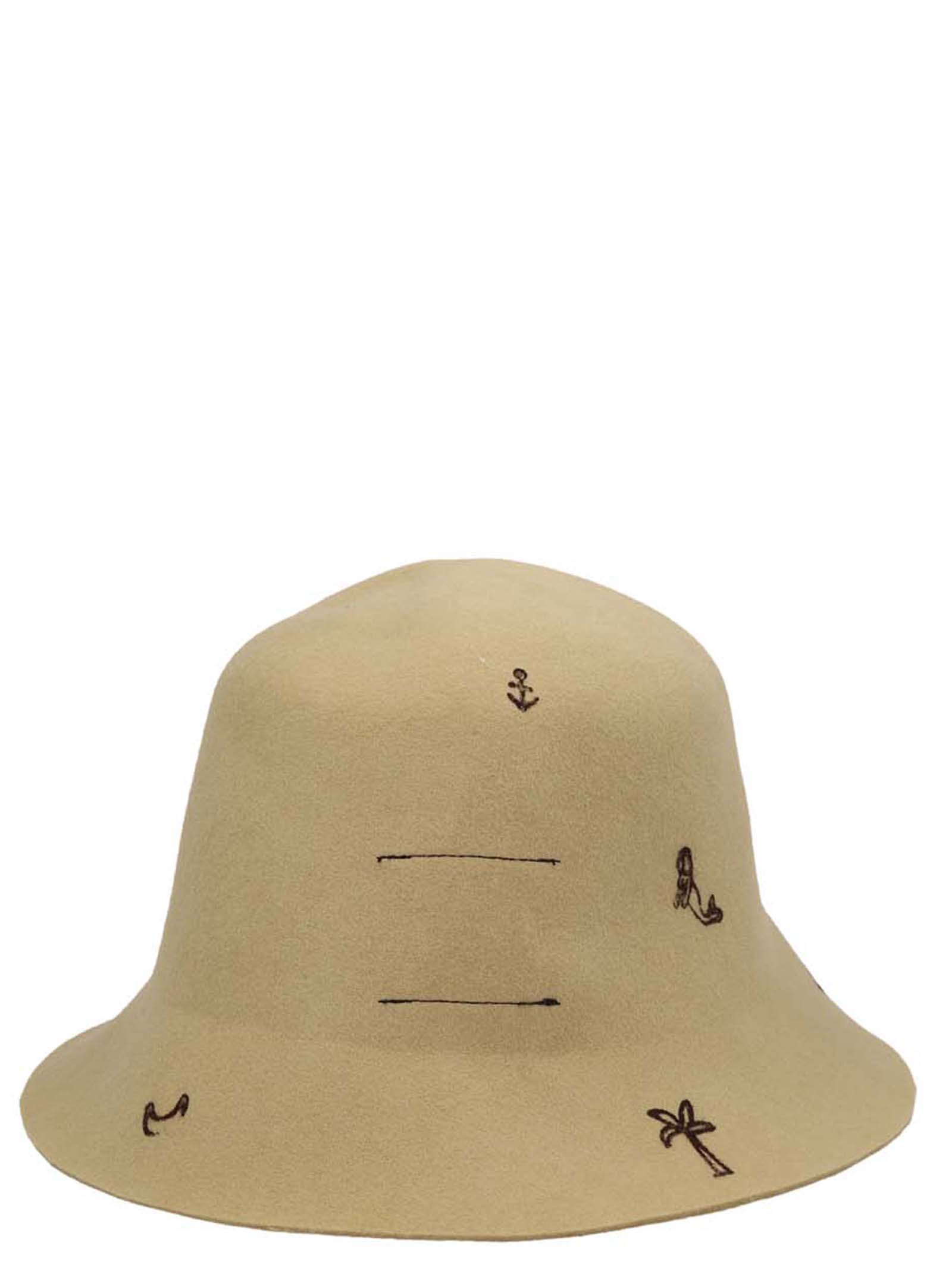 'Freya' Superduper x Laurent Jorubini bucket hat FREYASABBIA (SUPERDUPER / 帽子 ) | SUPERDUPER (スーパーデューパー)(2)