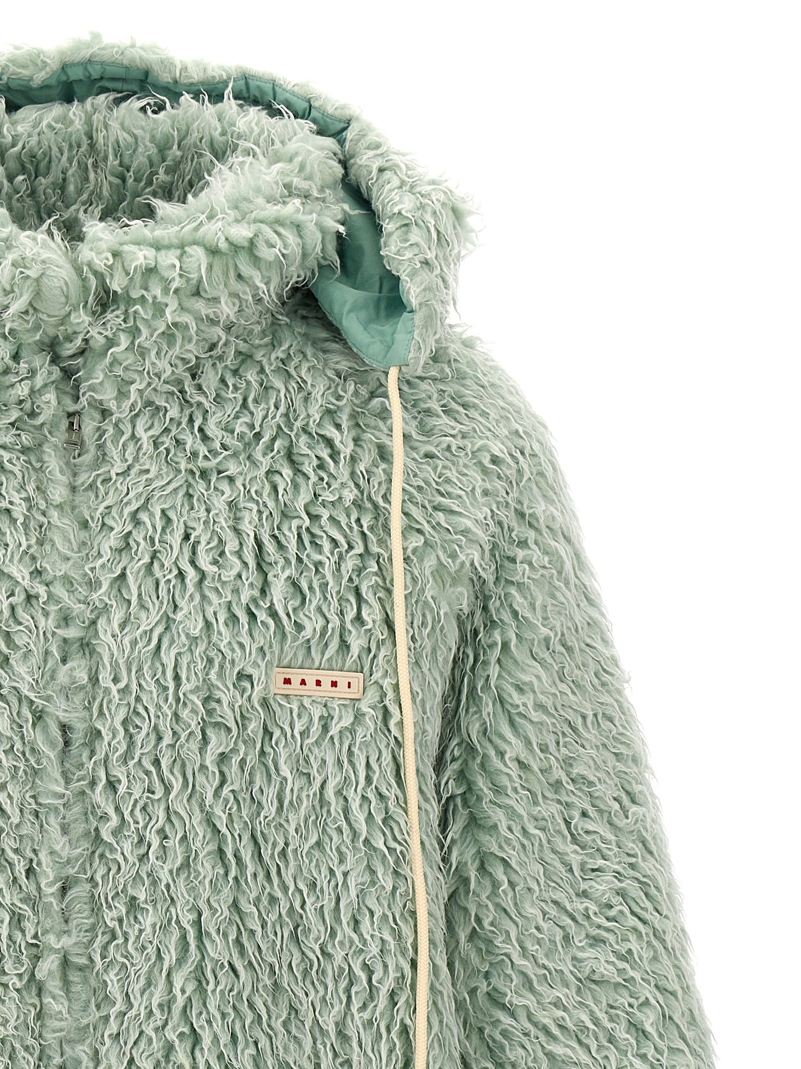 'Long Pile Shaggy' hooded jacket JUMU0164UXUTP77200V19 (Marni / カジュアルジャケット・ベスト ) | Marni (マルニ)(2)