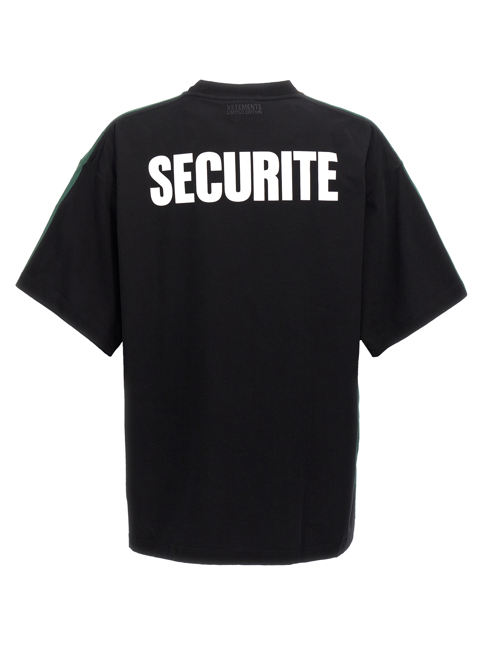 'Polizei/Securite' T-shirt UA65TR423GPOLIZEIGREENBLACK (VETEMENTS / Tシャツ・カットソー ) | VETEMENTS (ヴェトモン)(1)