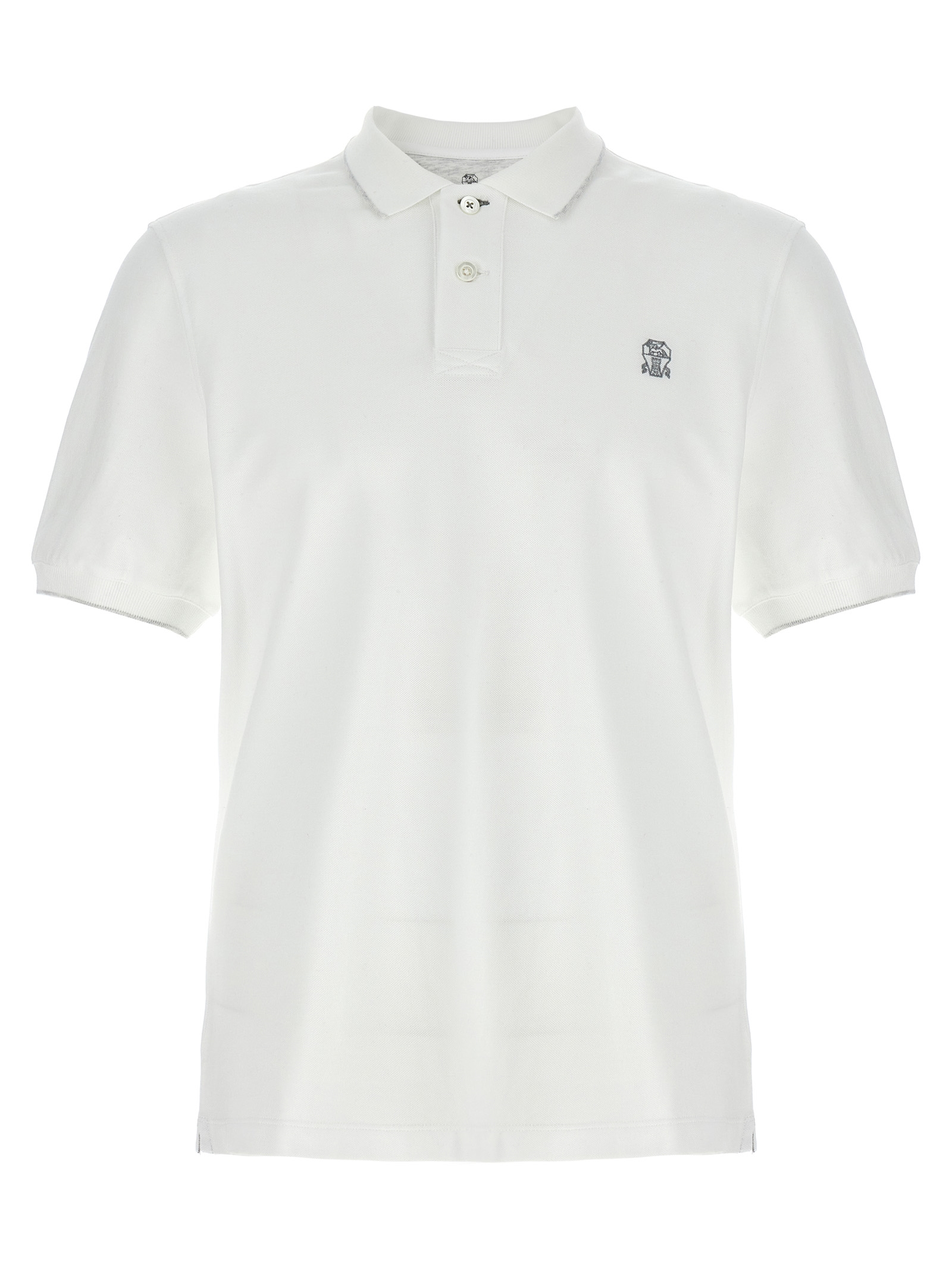 Logo piqué polo shirt ME8549779GCW787 (Brunello Cucinelli / ポロシャツ ) | Brunello Cucinelli (ブルネロ・クチネリ)
