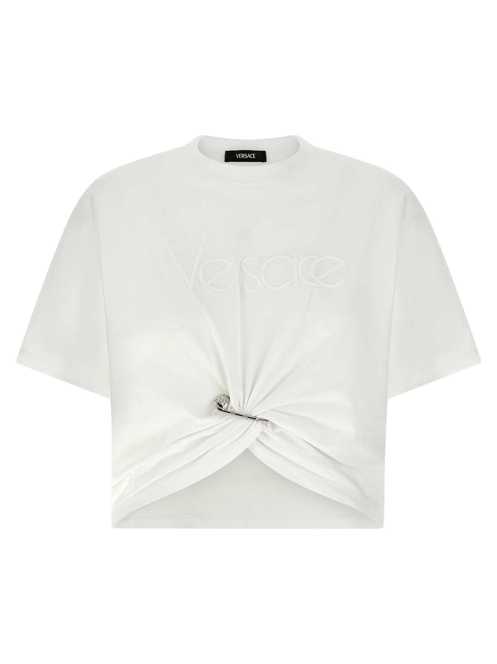 Logo embroidery t-shirt 10188981A136101W000 (VERSACE / Tシャツ・カットソー ) | VERSACE (ヴェルサーチェ)