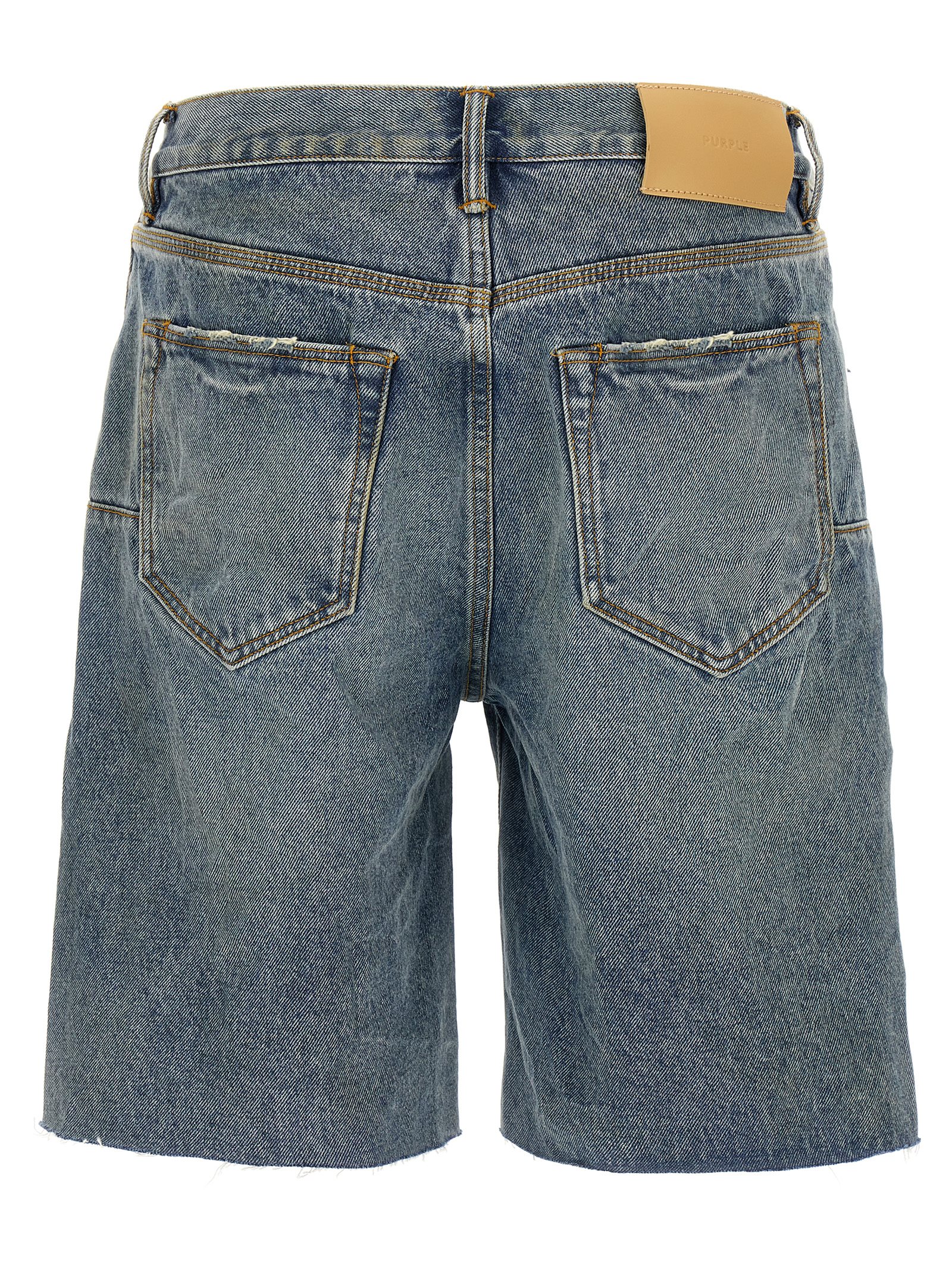 'P059 Cast Iron' bermuda shorts P059CIBL225LTINDIGO (PURPLE / ショートパンツ ) | PURPLE (パープル)(1)