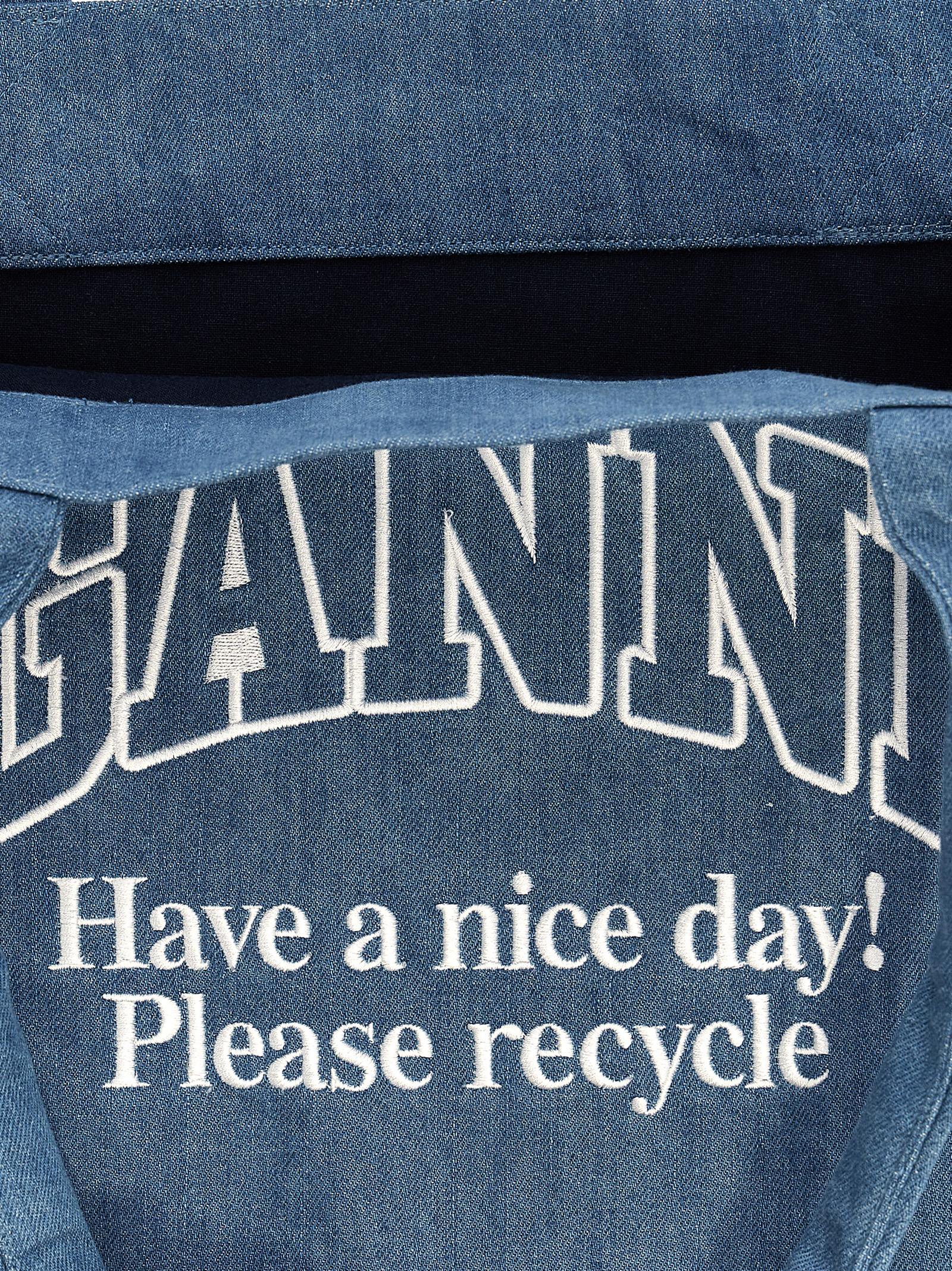 Logo embroidery denim shopping bag A5599630 (GANNI / トートバッグ ) | GANNI (ガニー)(3)