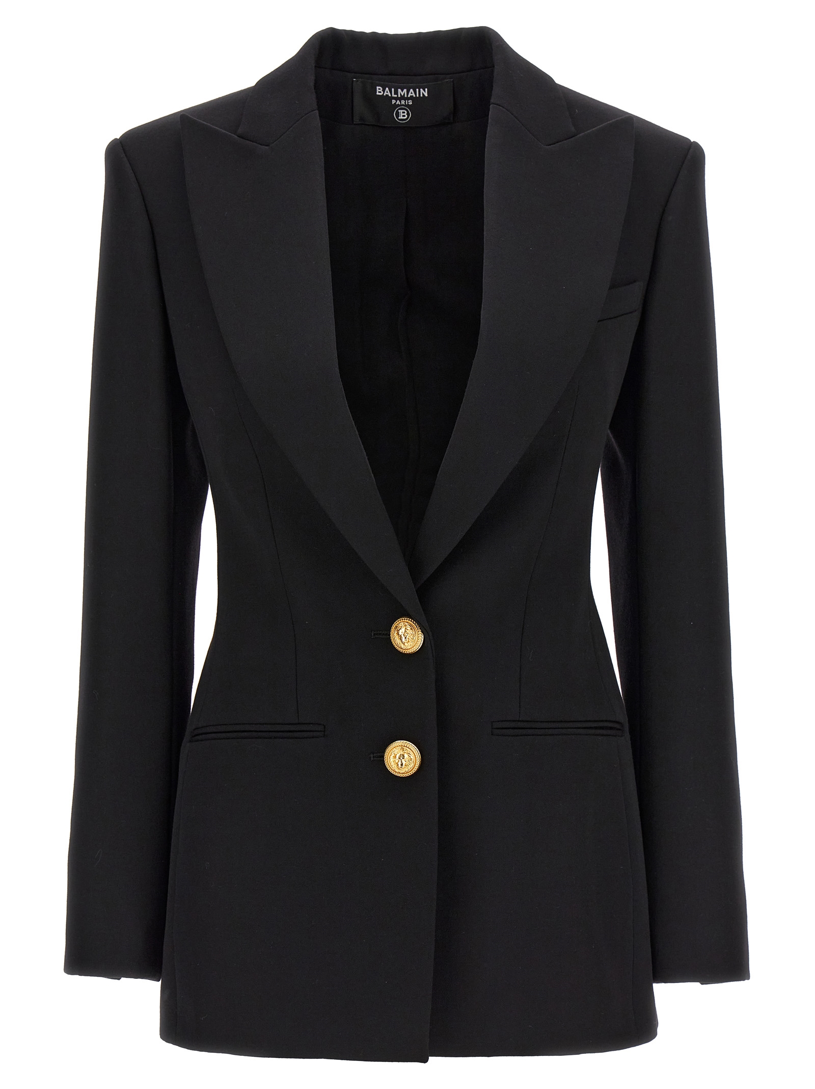 Logo button double-breasted blazer DF1SE055WC090PA (Balmain / スーツ・ジャケット ) | Balmain (バルマン)