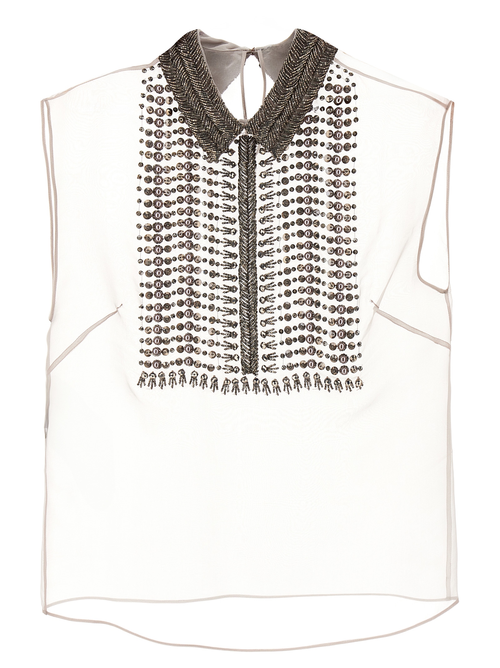 Beaded chiffon top A020751410488 (ALBERTA FERRETTI / タンクトップ・キャミソール ) | ALBERTA FERRETTI (アルベルタ フェレッティ)