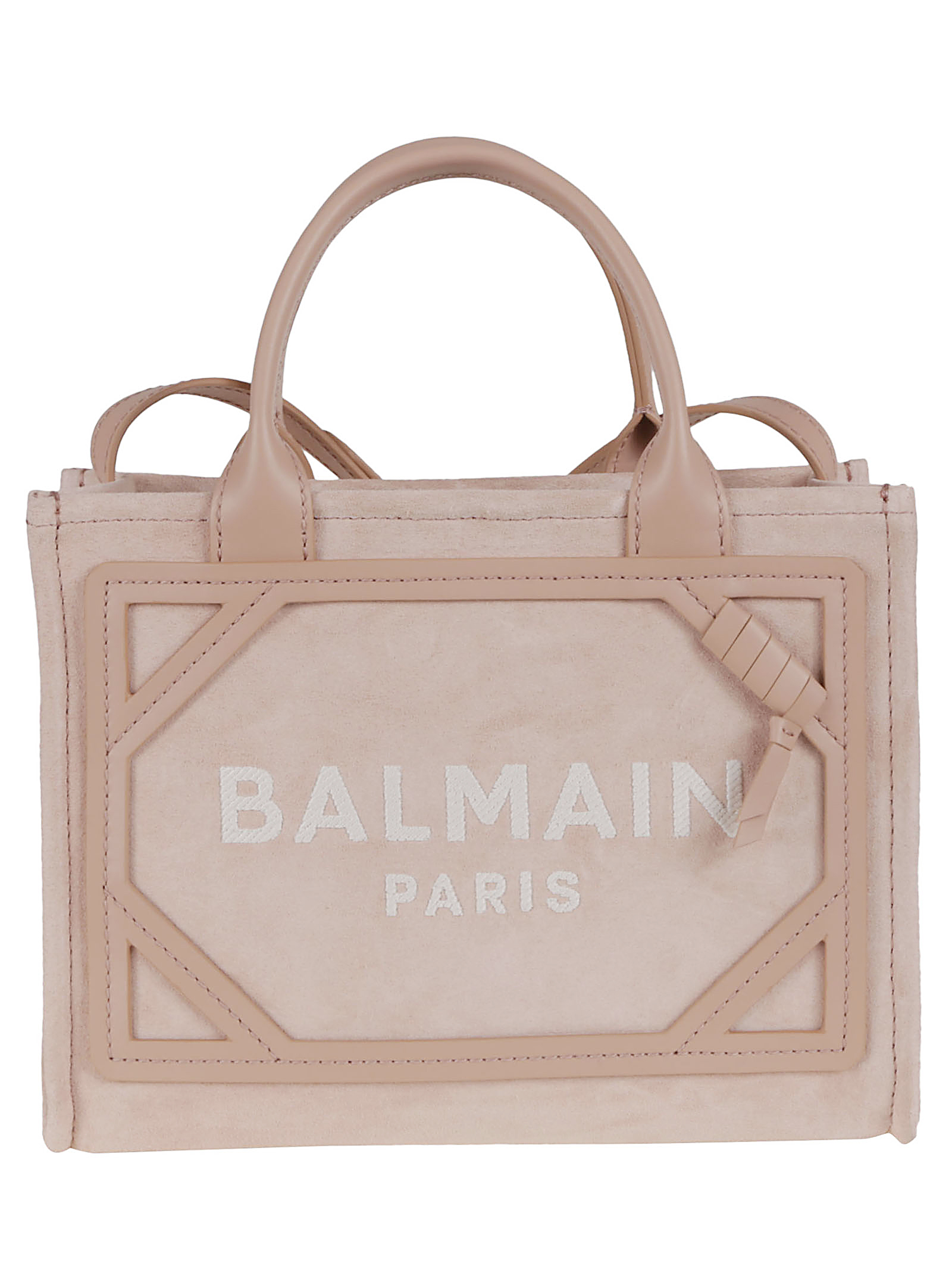 B-ARMY SHOPPER SMALL-SUEDE LEATHER&LOGO EN1FE900LDCY0DX (Balmain / トートバッグ ) | Balmain (バルマン)