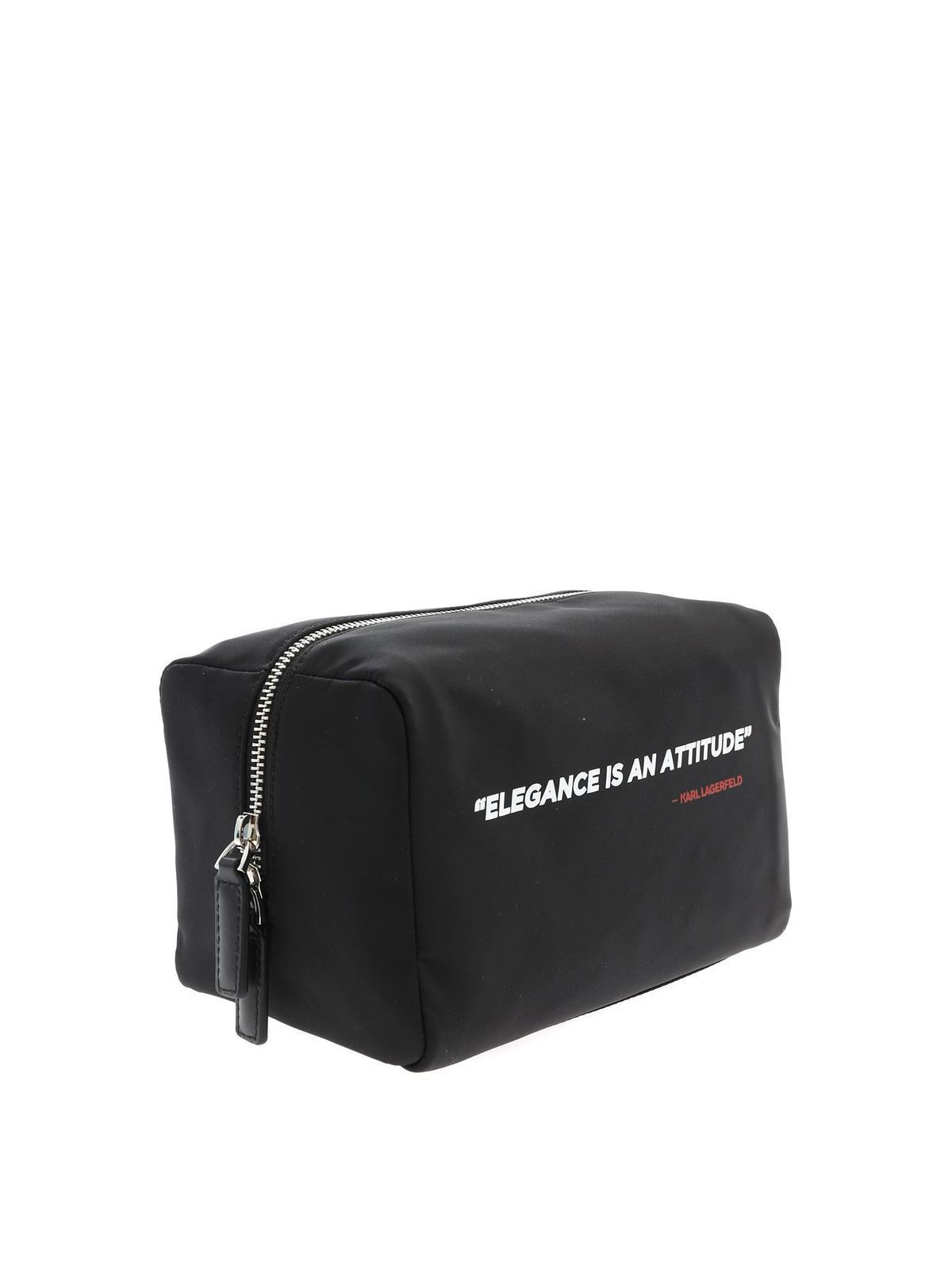 Karl Legend trousse in black 200W3209BLACK (KARL LAGERFELD / クラッチバッグ・ポーチ ) | KARL LAGERFELD (カール・ラガーフェルド)(1)