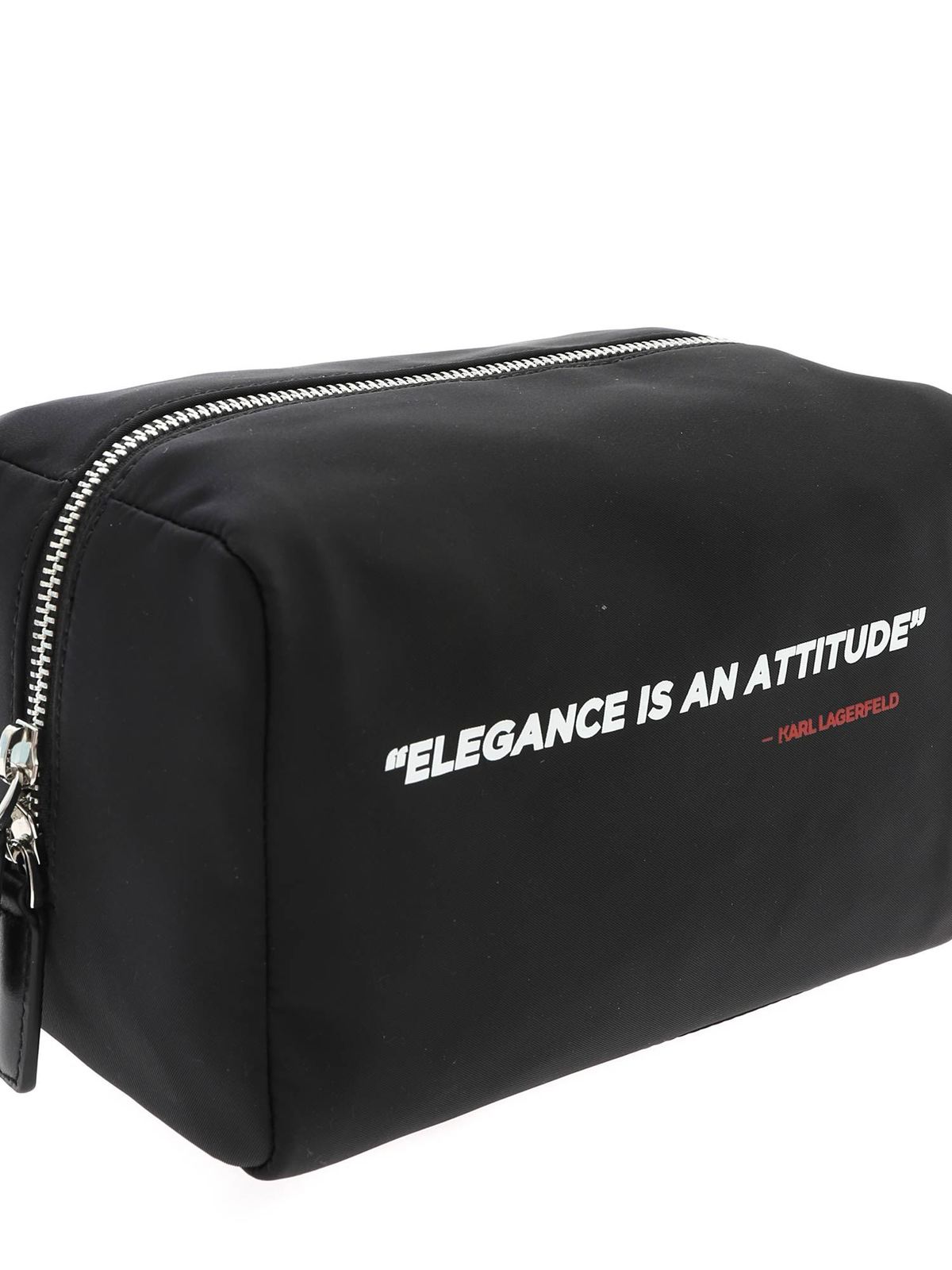 Karl Legend trousse in black 200W3209BLACK (KARL LAGERFELD / クラッチバッグ・ポーチ ) | KARL LAGERFELD (カール・ラガーフェルド)(3)