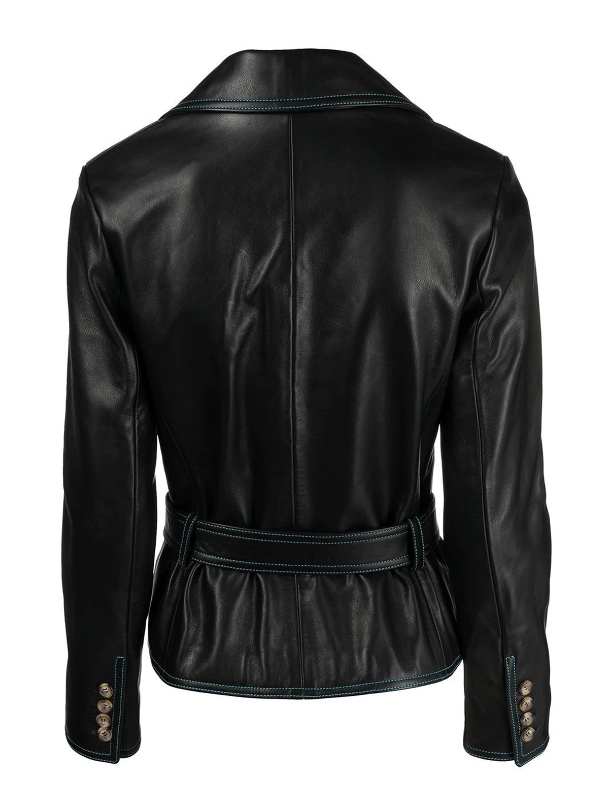 Florence double-breasted leather jacket FLORENCE20BLACK (CORMIO / レザー&ファージャケット・コート ) | CORMIO (コルミオ)(1)