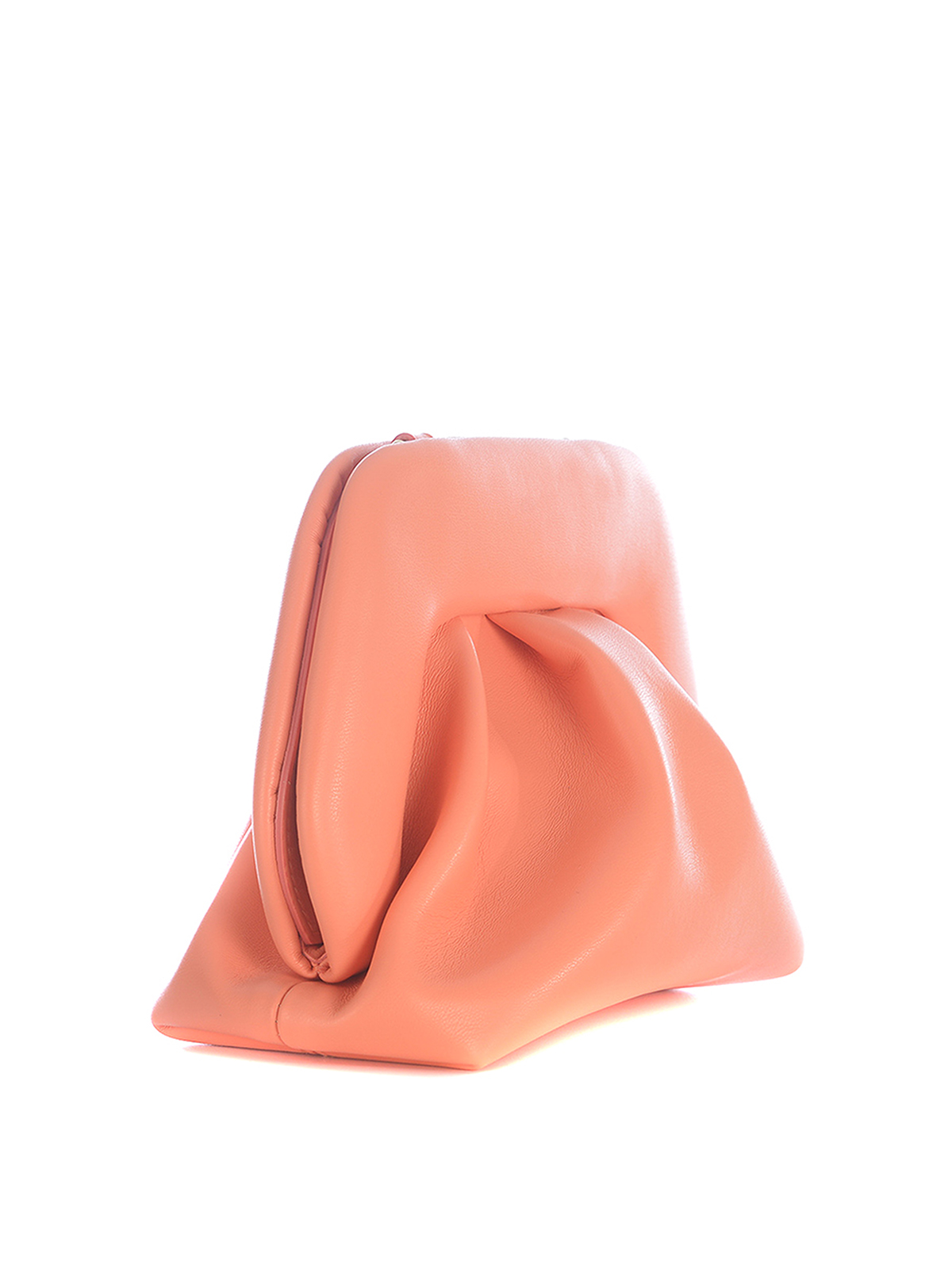 Faux leather clutch with magnetic closure GN32APRICOT (THEMOIRè / クラッチバッグ・ポーチ ) | THEMOIRè (テモワール)(1)