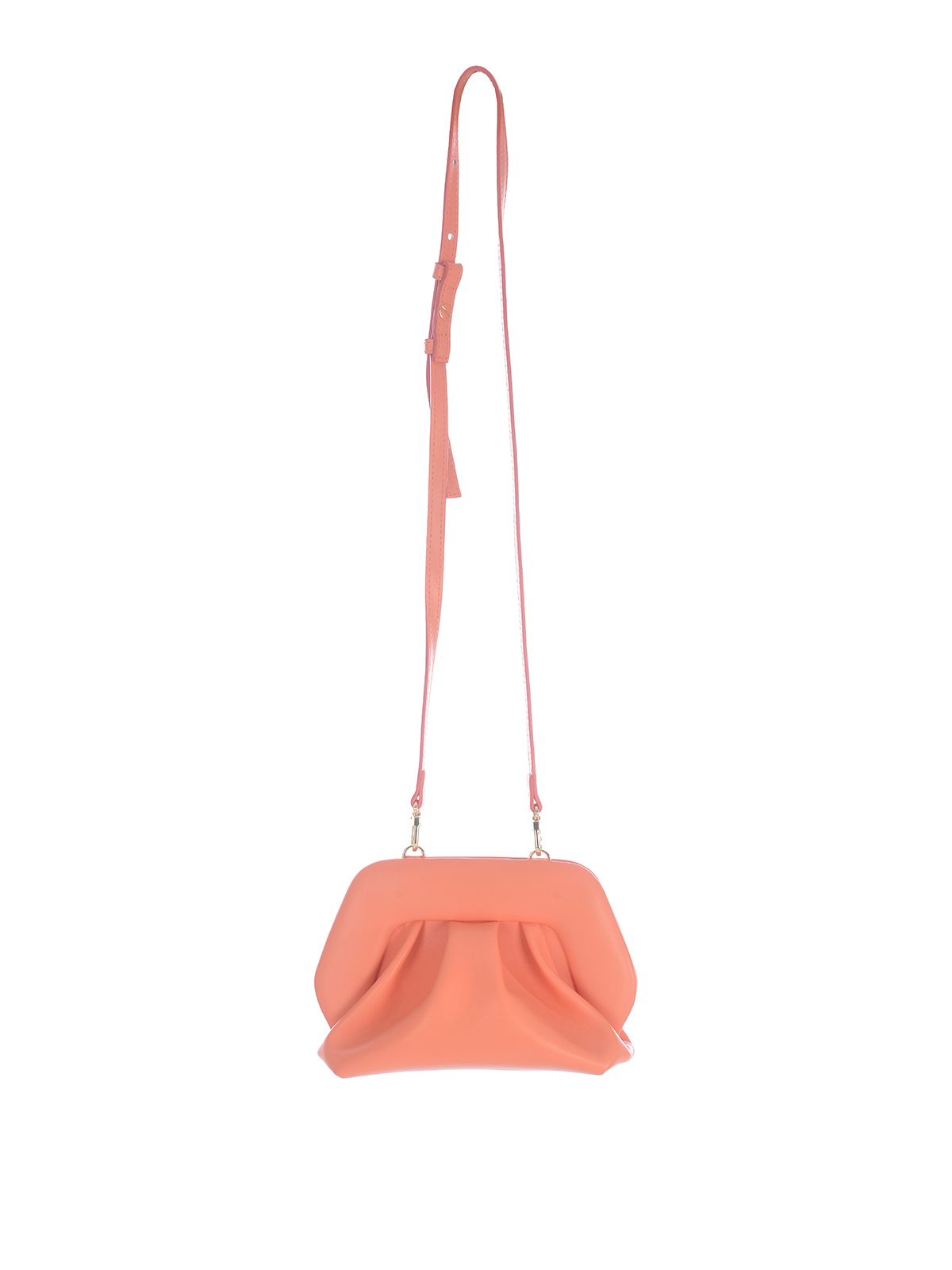 Faux leather clutch with magnetic closure GN32APRICOT (THEMOIRè / クラッチバッグ・ポーチ ) | THEMOIRè (テモワール)(3)
