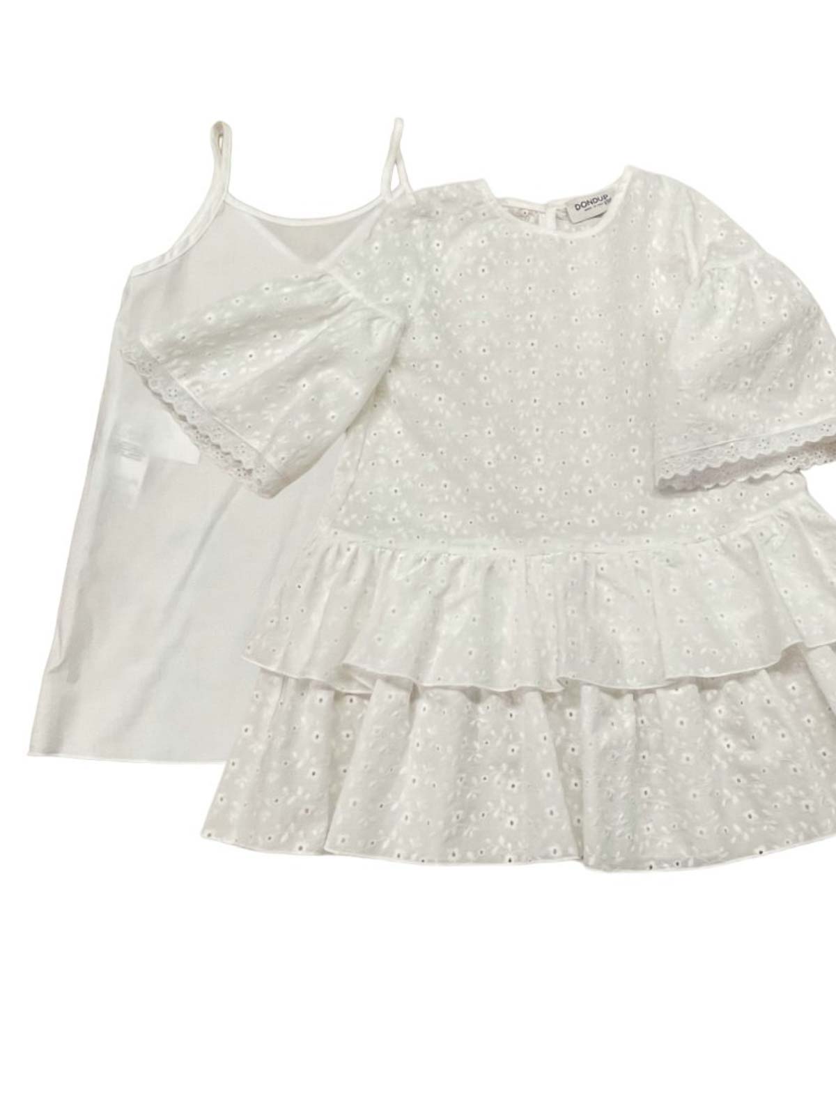 White dress DFAB174RI341BD001B000 (DONDUP / ワンピース・ドレス・オールインワン ) | DONDUP (ドンダップ)(4)